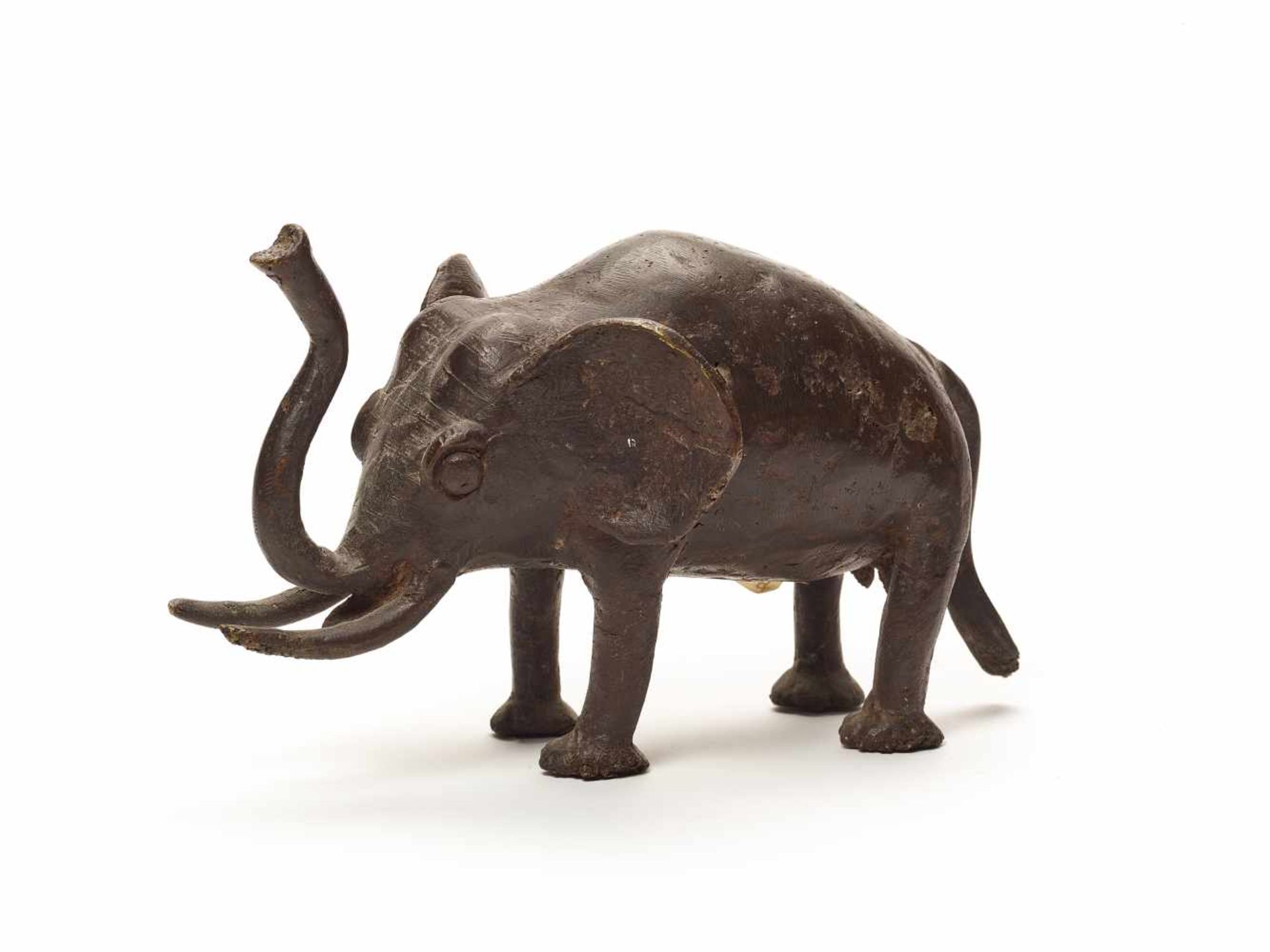 BRONZE ELEPHANT – BOBO PEOPLEBronzeBobo-Dioulasso, Burkina Faso, West Africa; 20th century This