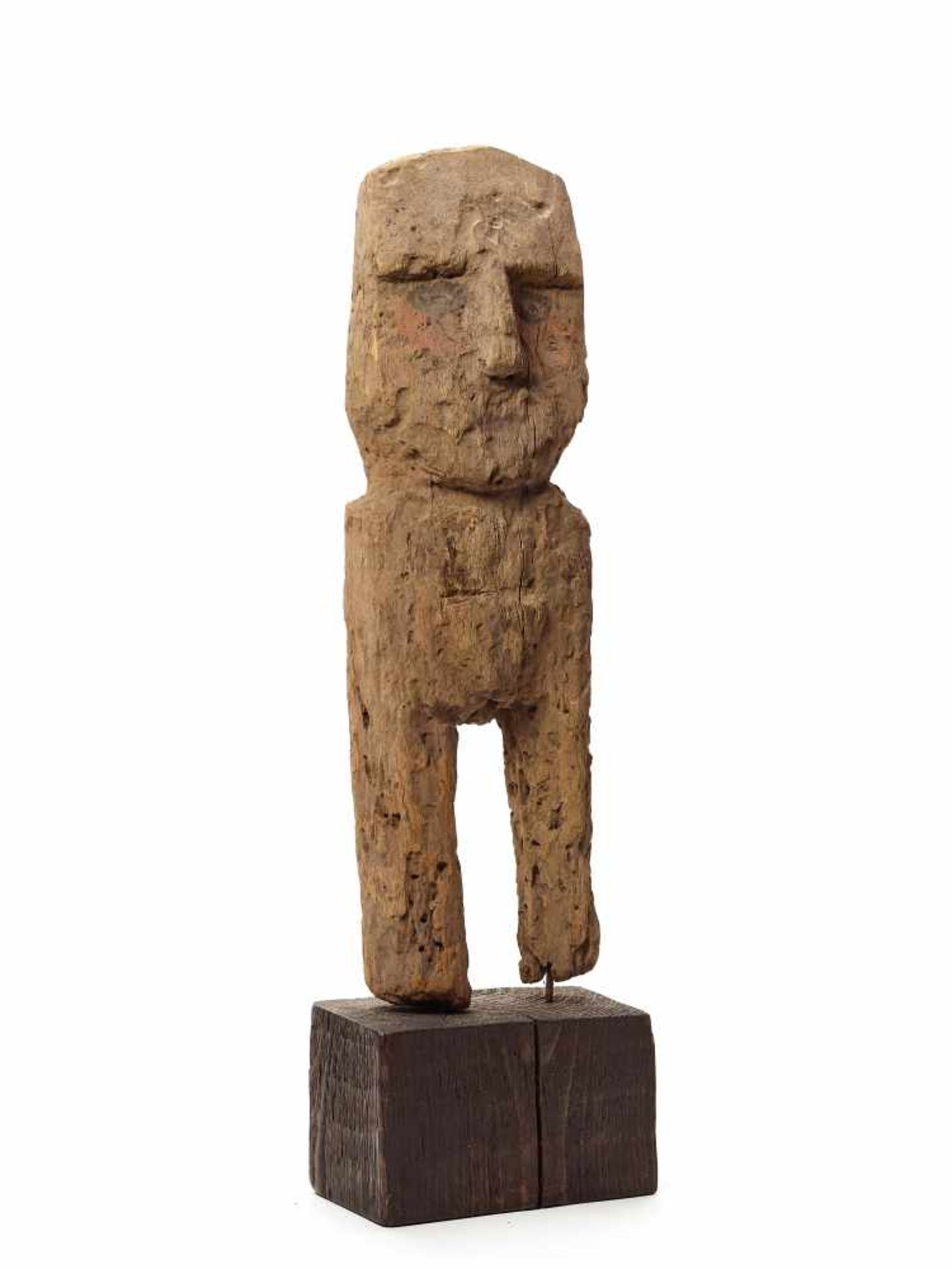 WOODEN FEMALE FIGURE - CHANCAY, PERU, C. 1000-1200 ADCarved and painted woodChancay, Peru, c. 1000- - Bild 5 aus 5