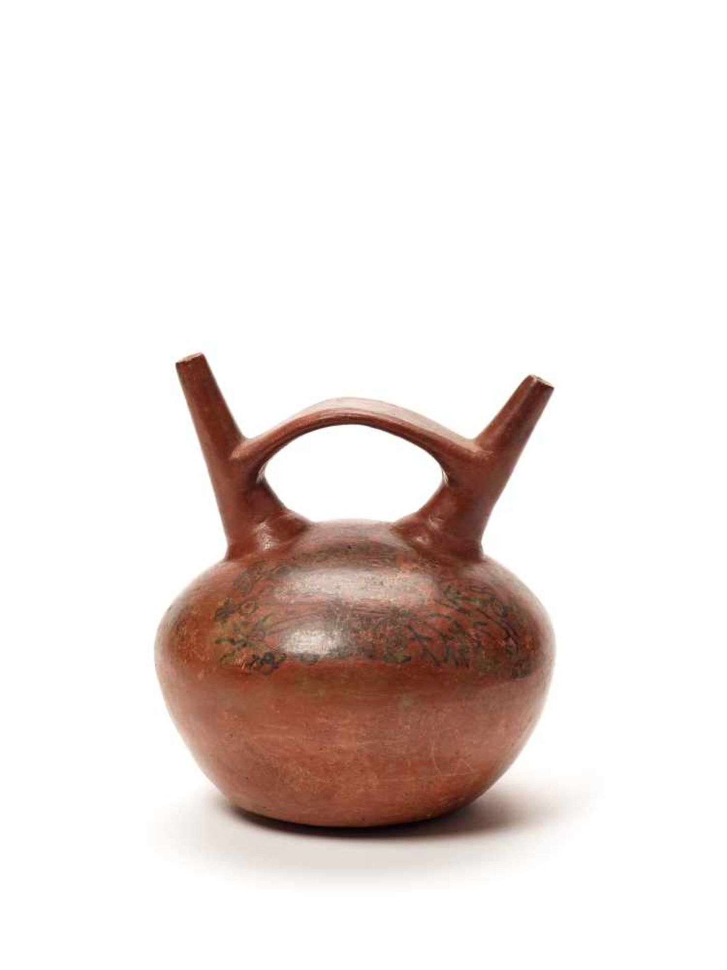 BLACK PAINTED VESSEL - HUARI PROVINCE, PERU, C. 800 ADPainted faired clayHuari Province, Peru, c. - Image 3 of 3