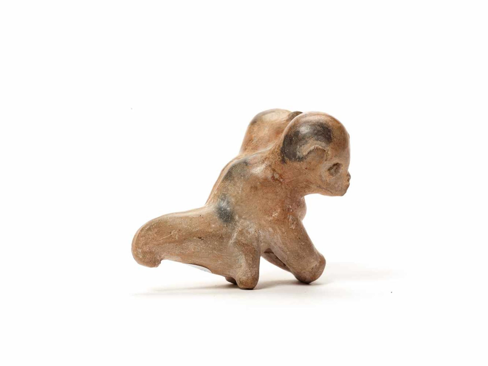 DOUBLE HEADED MONKEY WHISTLE - CHORRERA CULTURE, ECUADOR, C. 2ND CENTURYFired clayChorrera - Image 4 of 4