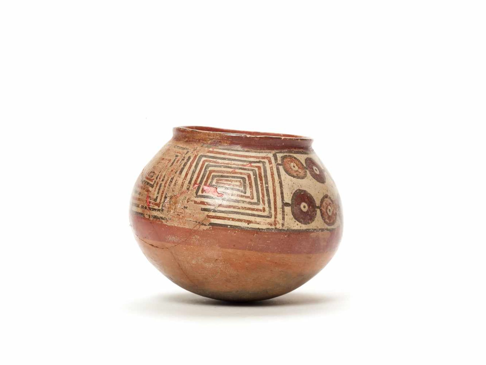 PAINTED CLAY POT - NAZCA, PERU, C. 300-600 ADPainted clayNazca, Peru, c. 300-600 ADSpherical form - Image 3 of 3