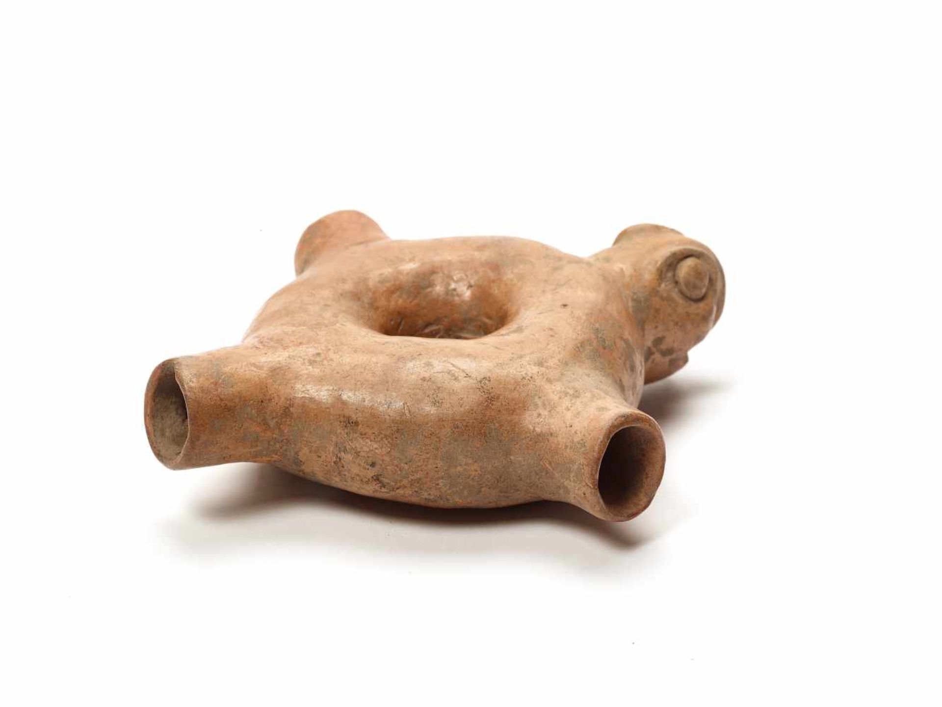 MAYA TUBE OBJECT, TIQUISATE REGION, GUATEMALA, C. 700-900 ADFired clayMaya, Tiquisate region, - Image 4 of 4