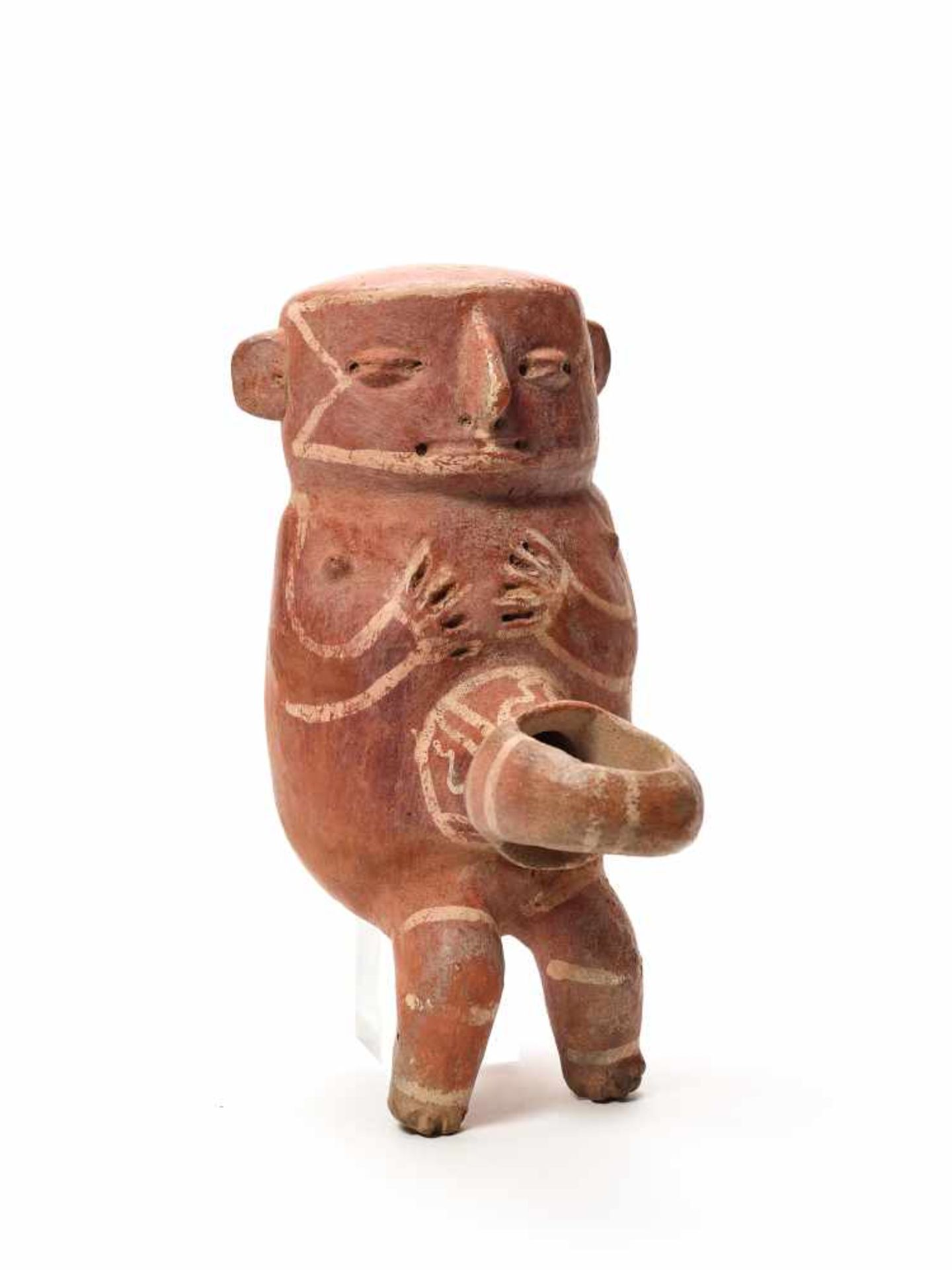 TL-TESTED BABY-SHAPED VESSEL- VICUS CULTURE, PERU, C. 3RD CENTURY BCFired clay painted in shades - Image 5 of 5