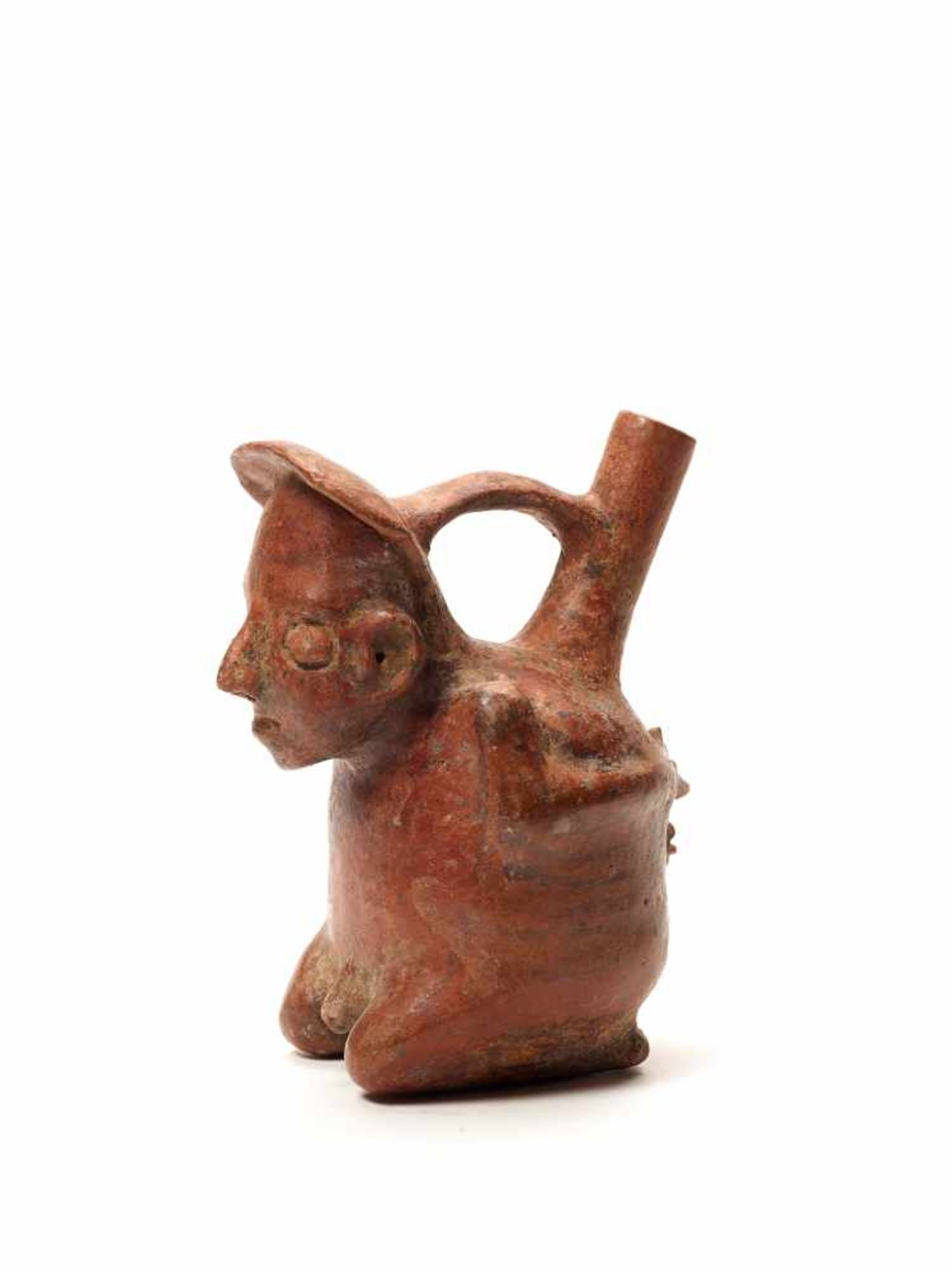 TL-TESTED NAKED PRISONER VESSEL - VICUS CULTURE, PERU, C. 1ST CENTURYPainted fired clayVicus - Image 2 of 3