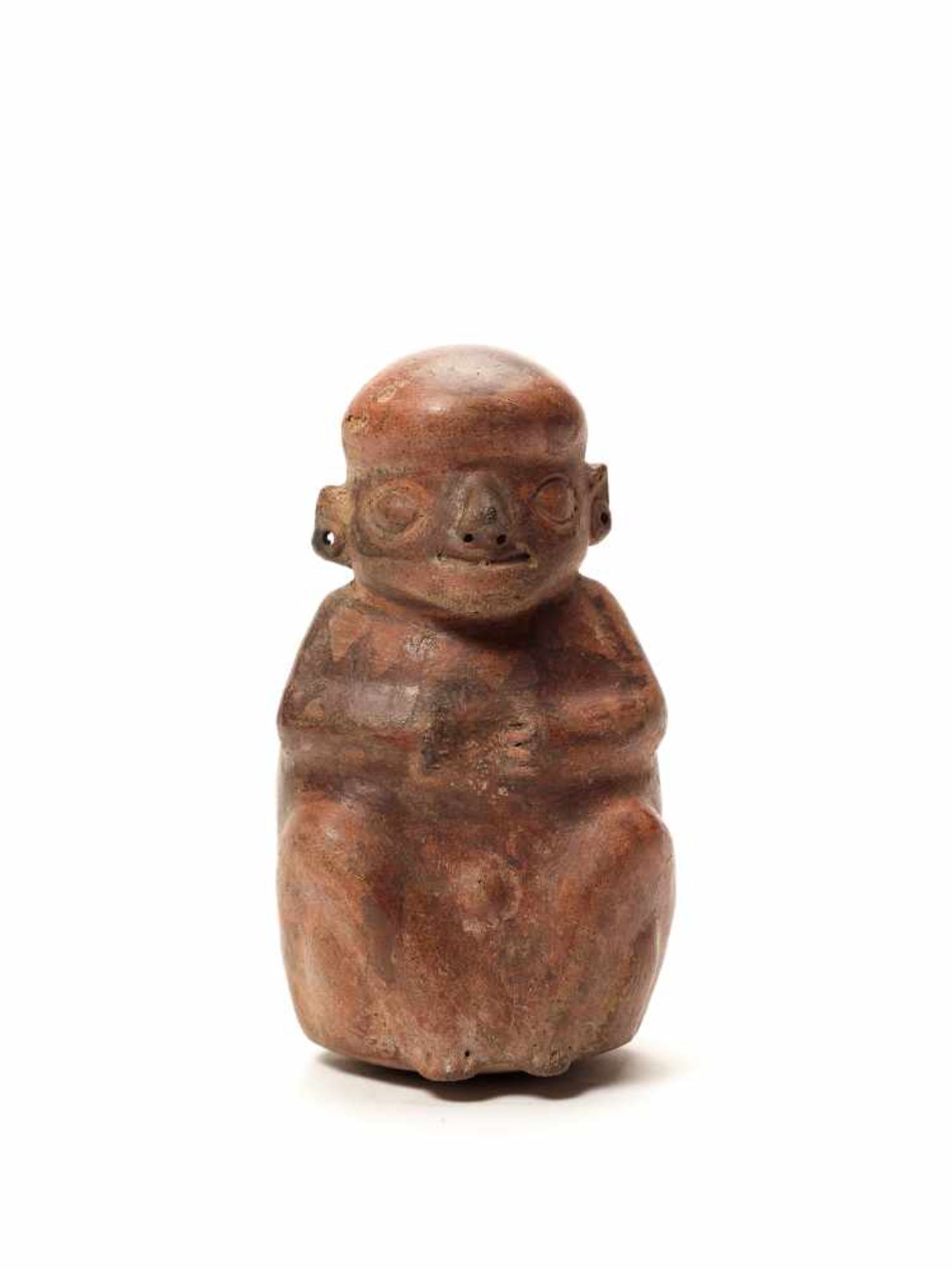 FIGURAL STIRRUP VESSEL - VICUS CULTURE, PERU, C. 1st CENTURY ADFired clayVicus culture, Peru, c. 1st - Bild 4 aus 4