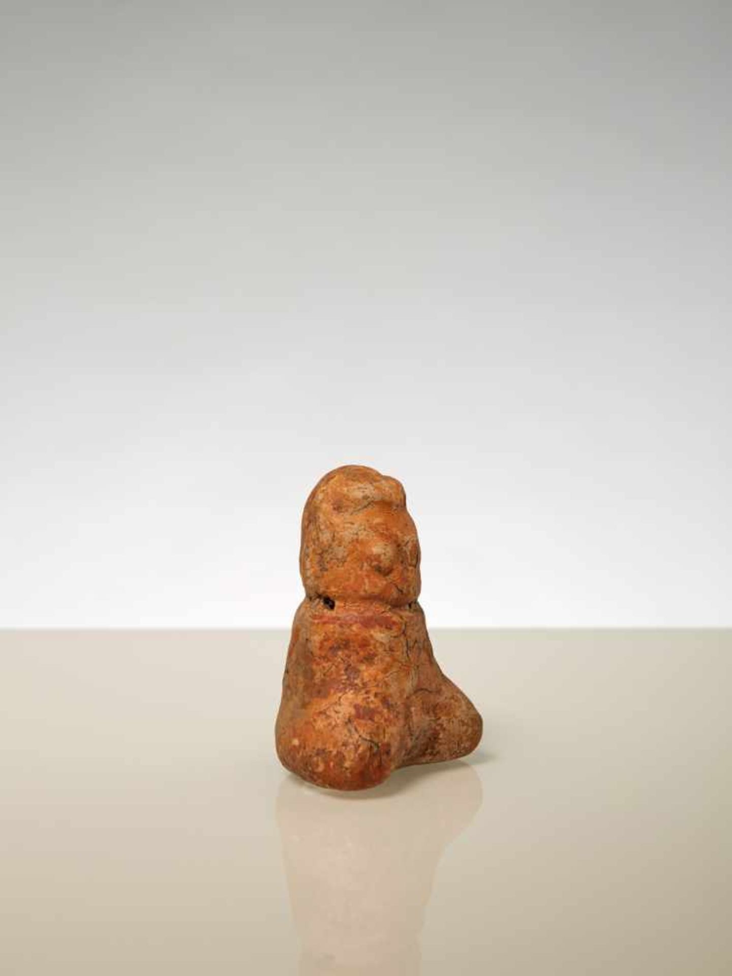 PHALLIC TERRACOTTA FIGURE – MARAJO CULTURE, BRAZIL, 1000 AD TerracotaMarajo, Brazil, c. 1000 ADA - Image 2 of 3