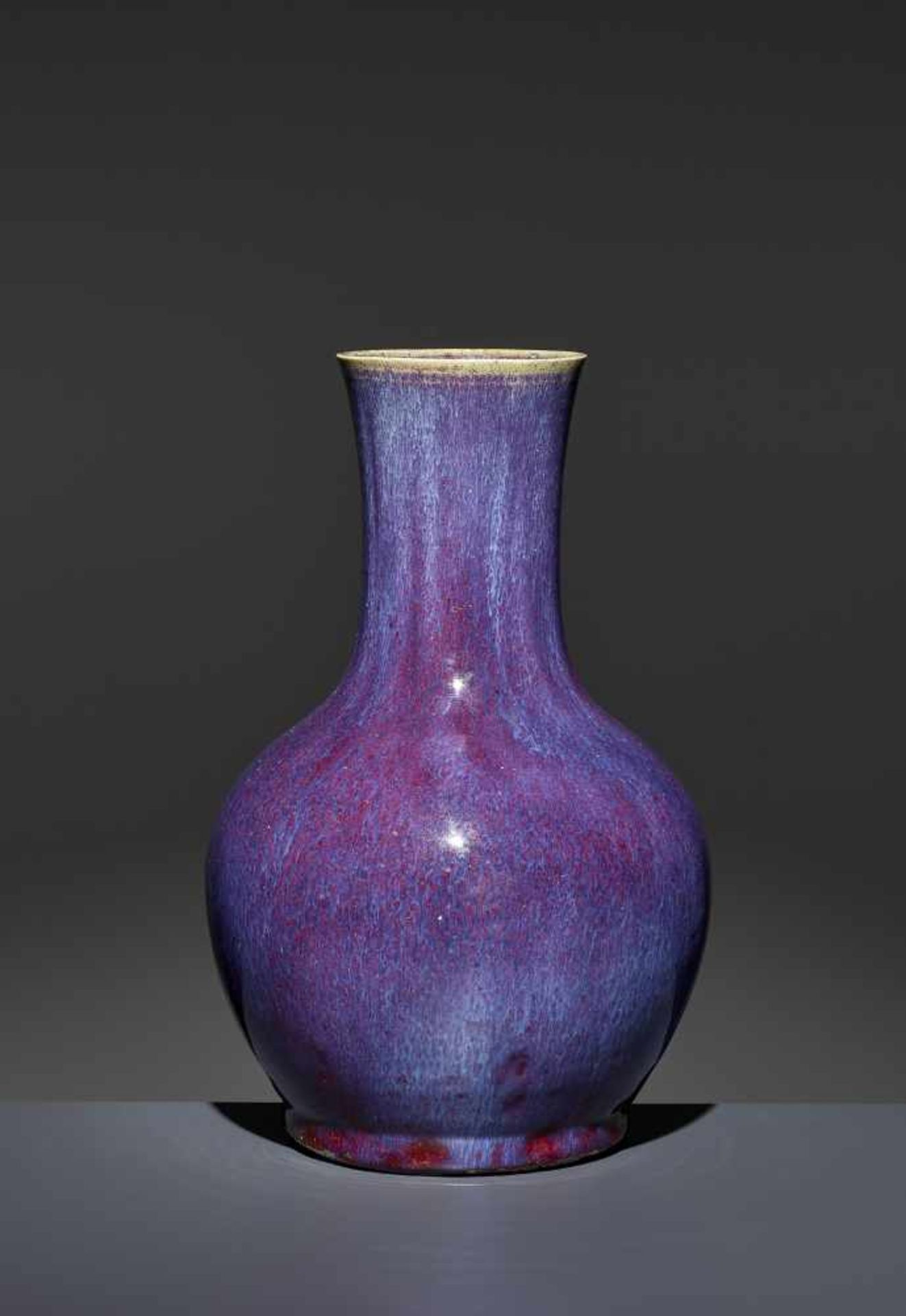 A FLAMBE-GLAZED VASE, 18TH CENTURYChina, late 18th - early 19th century. The tianqiuping with a - Image 2 of 7