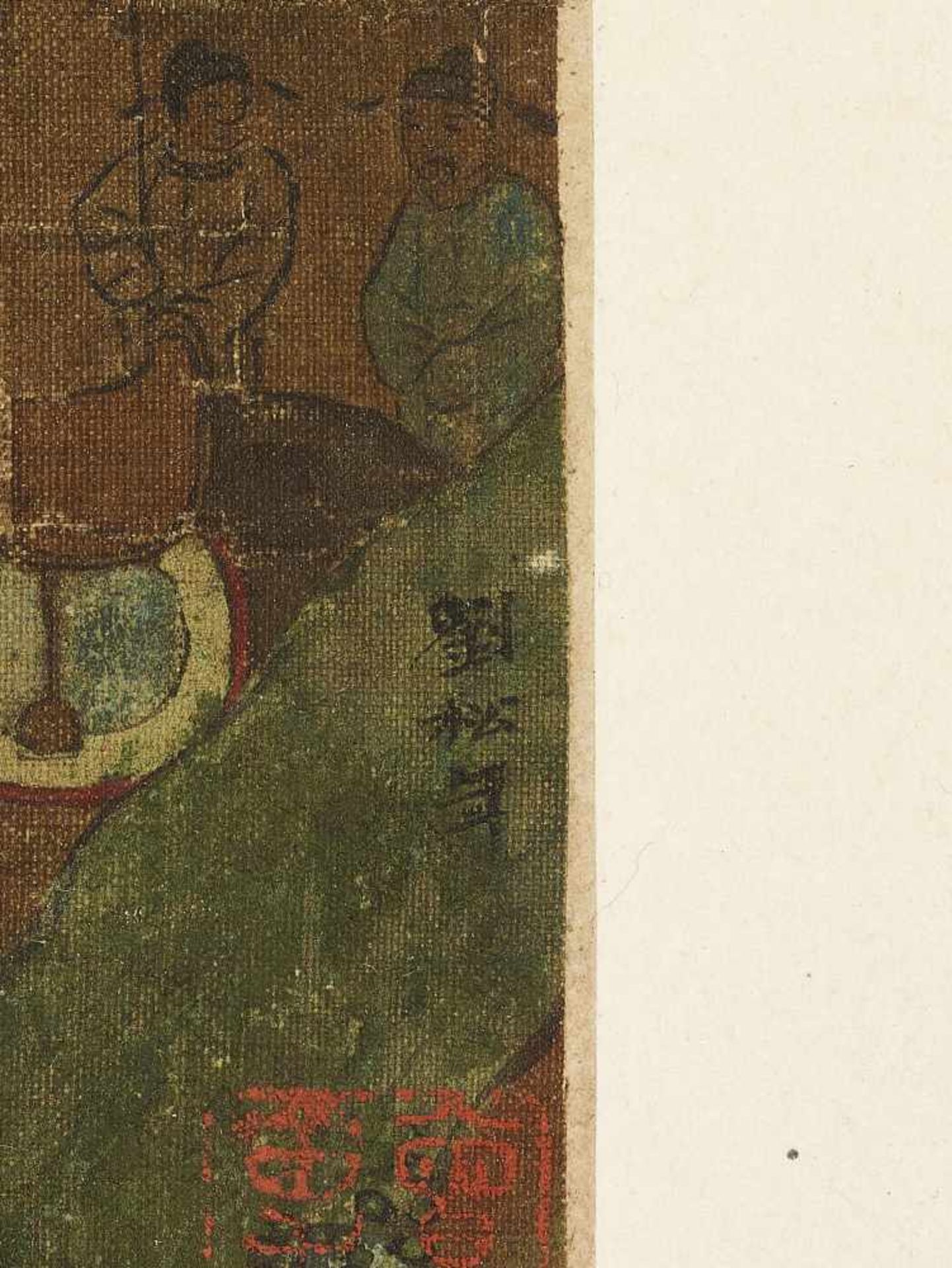 AFTER LIU SONGNIAN, LATE MINGChina, 17th-18th century or earlier. Signed Liu Songnian (1155-1218) on - Image 5 of 8