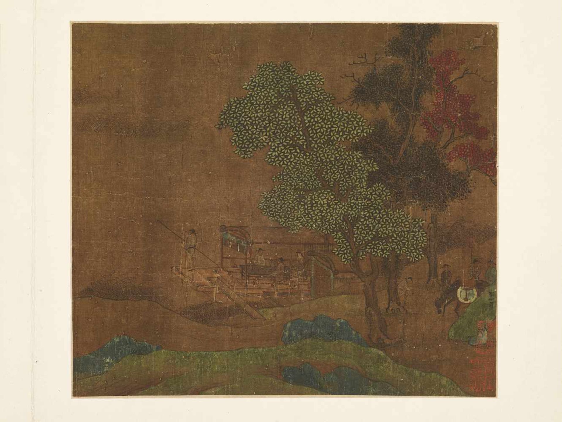 AFTER LIU SONGNIAN, LATE MINGChina, 17th-18th century or earlier. Signed Liu Songnian (1155-1218) on