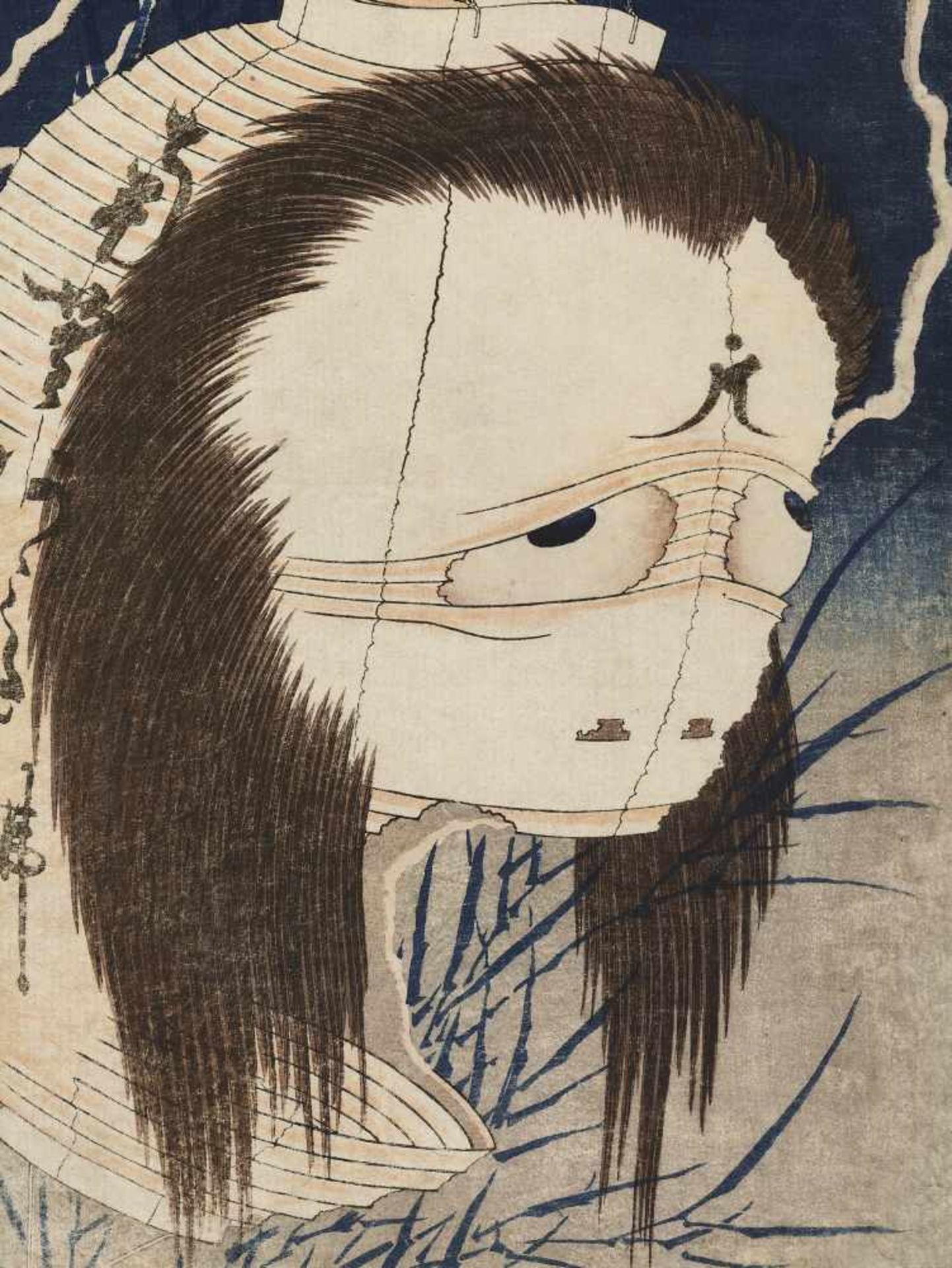 KATSUSHIKA HOKUSAI (1760 – 1849), OIWA SAN Japan, ca. 1832-1833. Woodblock print (nishiki-e), ink - Image 2 of 6