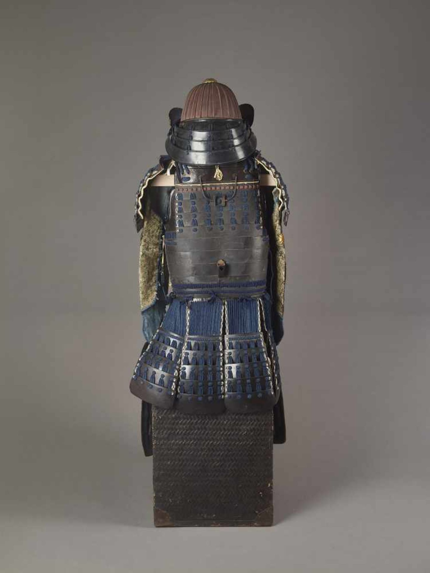 SAMURAI ARMOR WITH MEMPO & KABUTO Japan, Edo period (1615-1868). Iron, metals, leather, lacquer, - Image 11 of 11