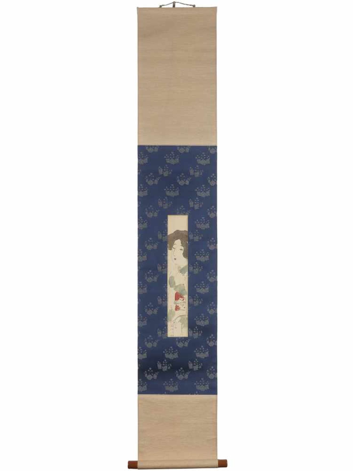 TERUKATA IKEDA (1883-1921), BIJIN SCROLL Japan, early 20th century. Signed Terukata Ikeda and with - Image 2 of 6