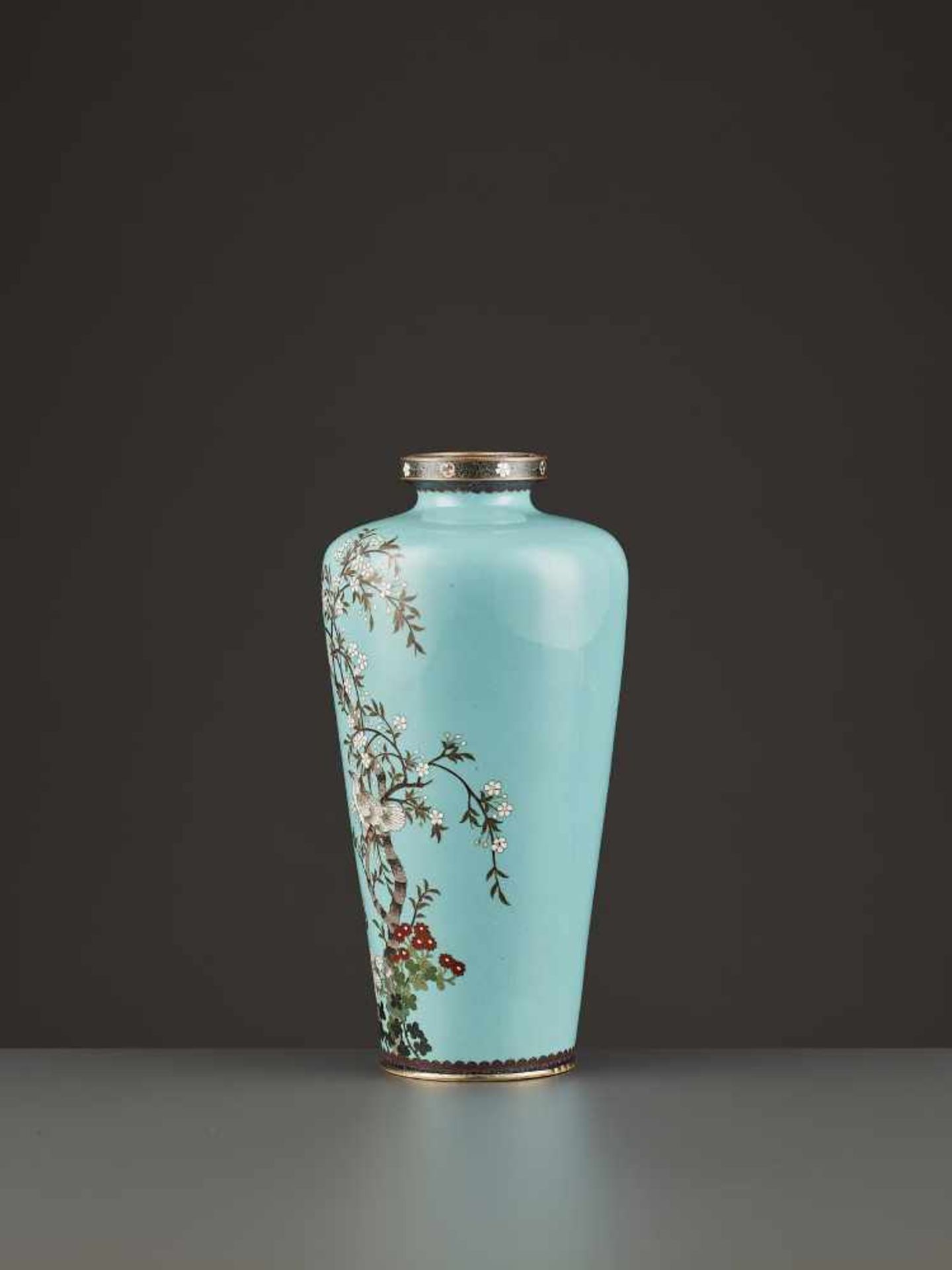 A HAYASHI CHUZO CLOISONNÉ VASE Japan, Meiji period (1868-1912). The baluster vase decorated in - Image 2 of 8