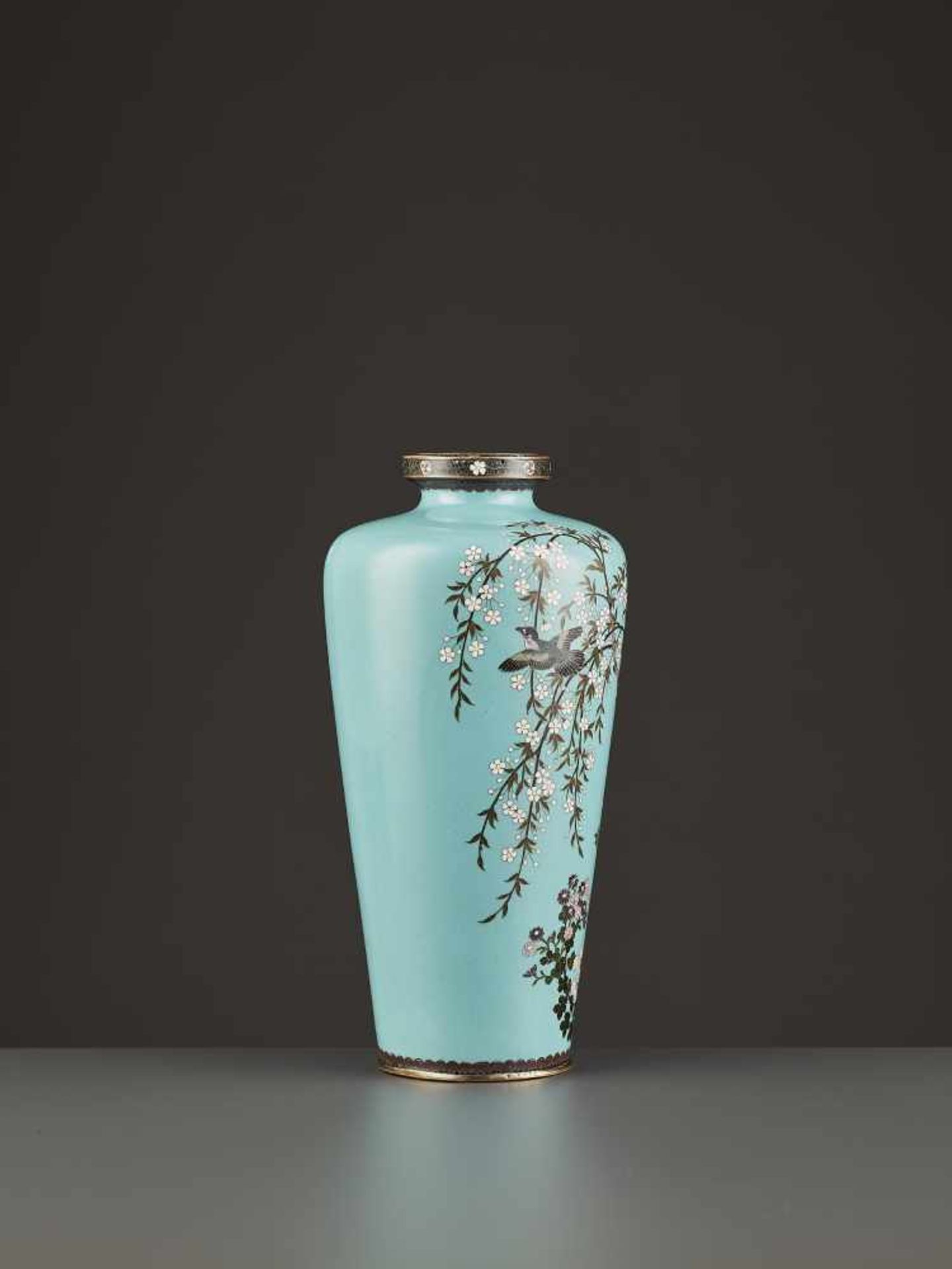 A HAYASHI CHUZO CLOISONNÉ VASE Japan, Meiji period (1868-1912). The baluster vase decorated in - Image 4 of 8