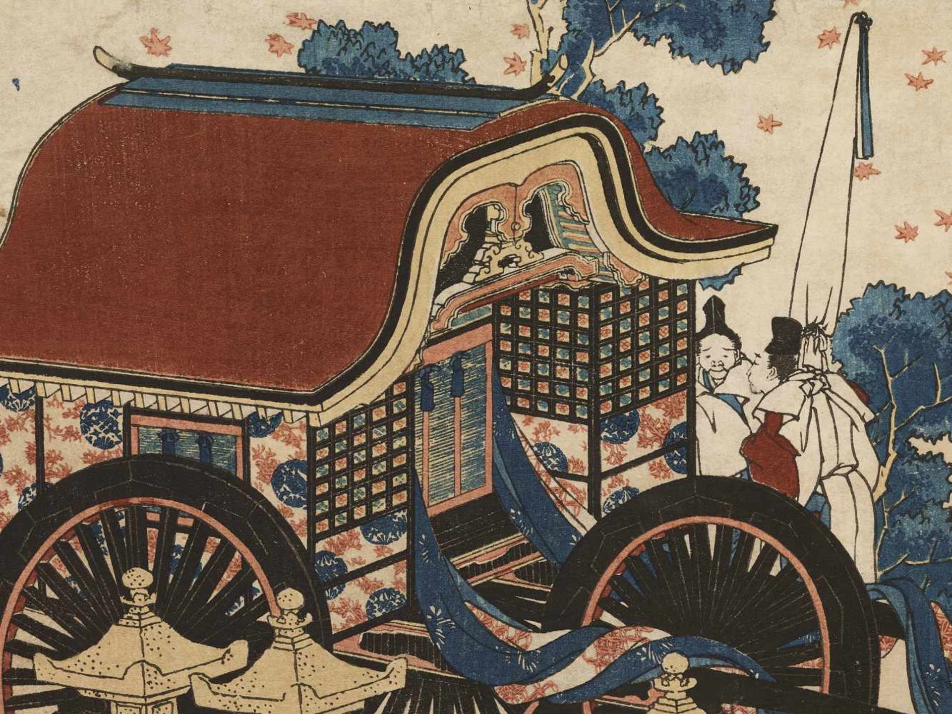 KATSUSHIKA HOKUSAI (1760 – 1849), KANKE Japan, ca. 1835-1836. Woodblock print (nishiki-e), ink and - Image 4 of 7