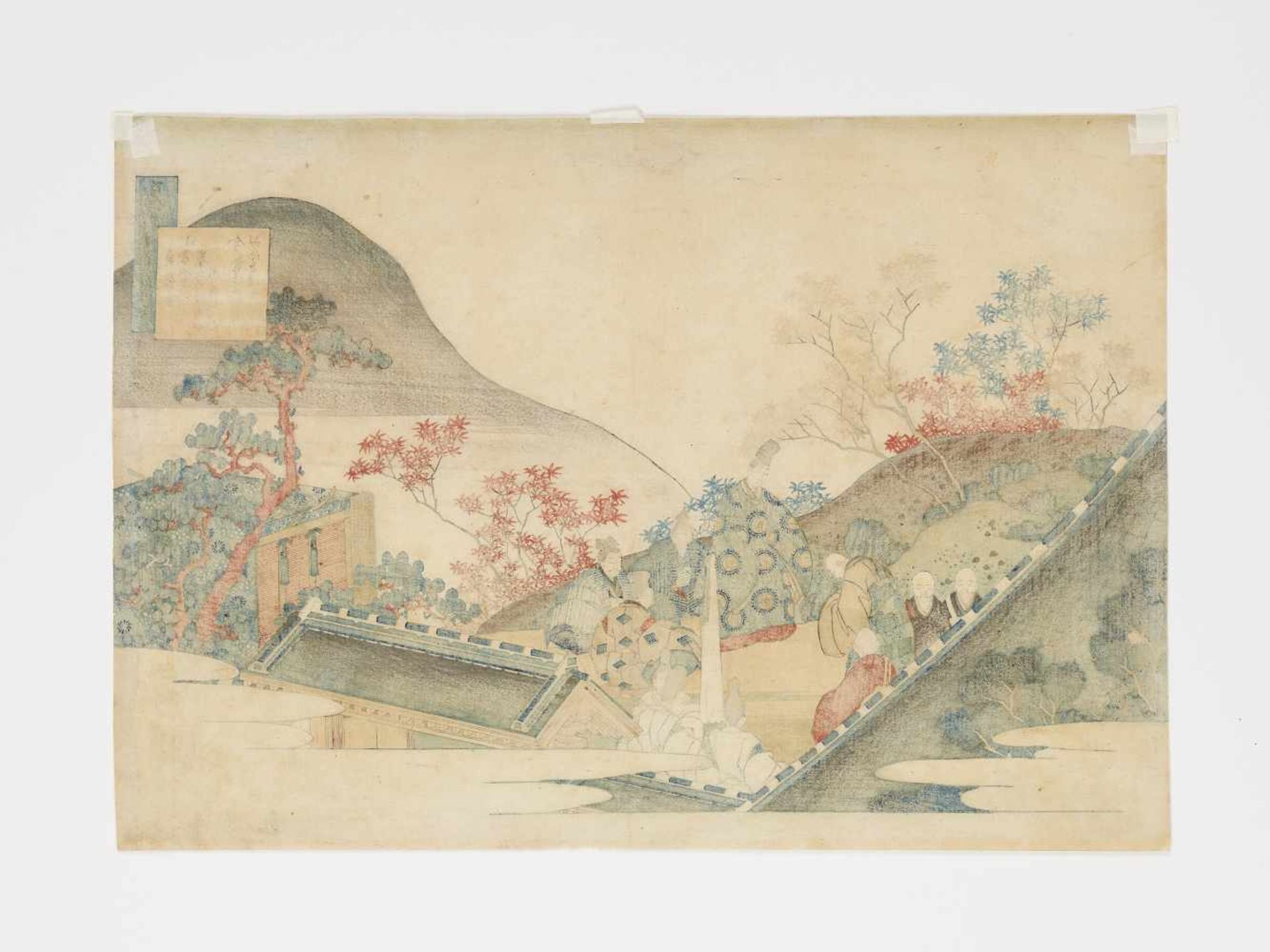 KATSUSHIKA HOKUSAI (1760 – 1849), TEISHIN-KO Japan, ca. 1835-1836. Woodblock print (nishiki-e), - Image 6 of 8