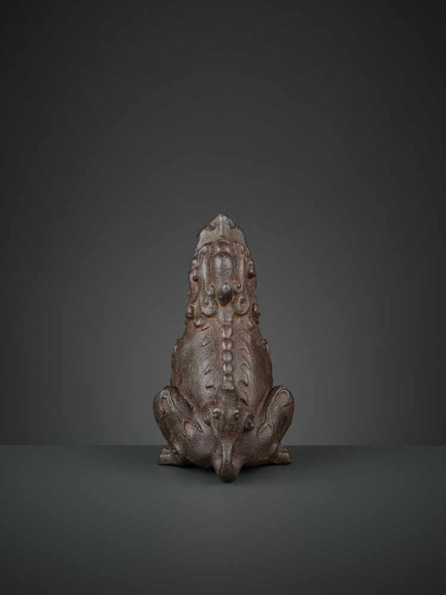 A ROARING QILIN, EARLY MING DYNASTY China, 14th-15th century. The mythical beast well cast and - Image 7 of 10