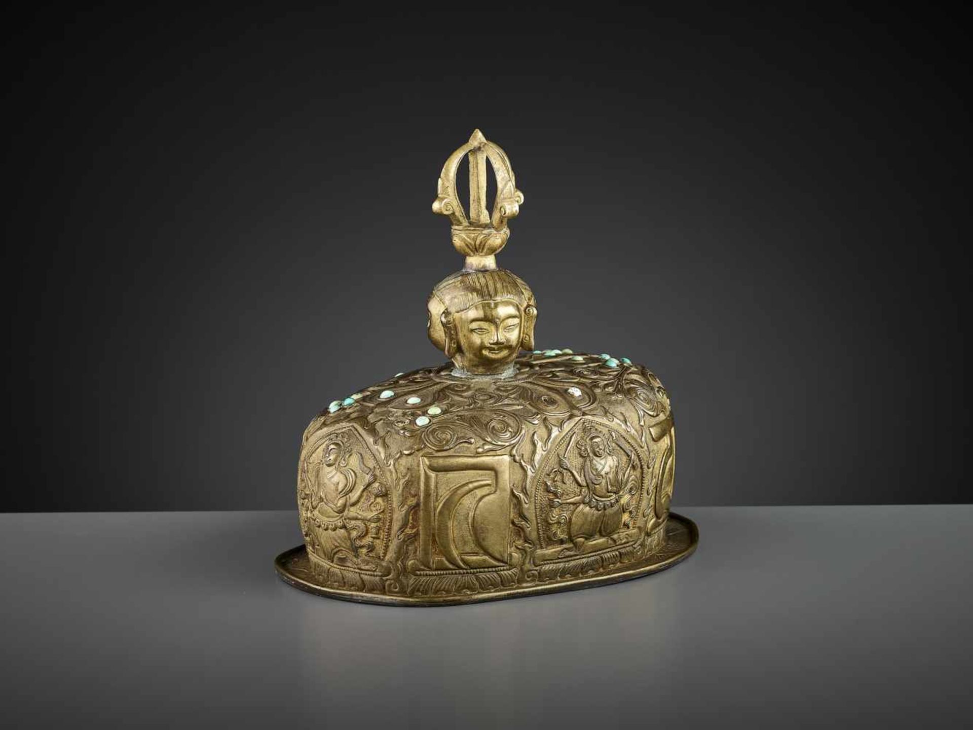 KAPALA WITH COVER AND STAND Tibet, 19th century. A fine ensemble, increasingly difficult to find. - Image 8 of 19