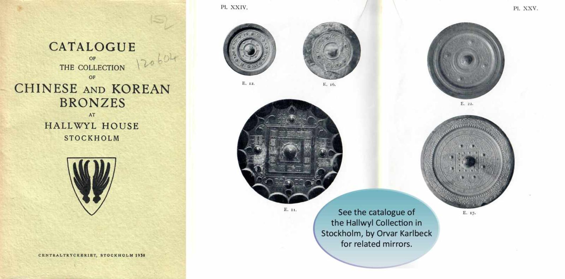 AN INSCRIBED BRONZE MIRROR China, 3rd – 4th century. The suspension knob surrounded by two - Image 7 of 7