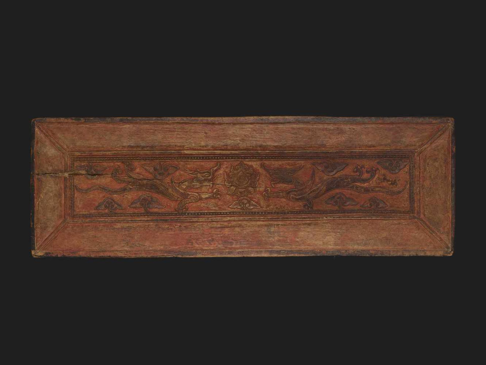 A RARE ‘108 BUDDHA’ MANUSCRIPT COVER Tibet, 17th - earlier 18th century.The gilded upper - Image 5 of 6