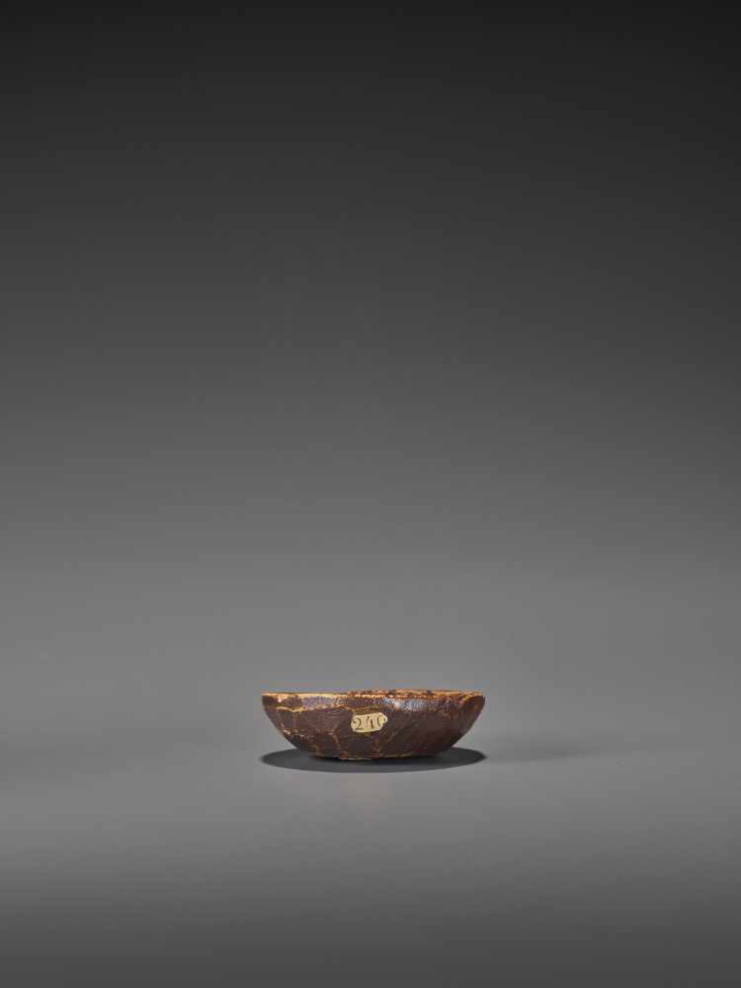 TEIJI: A RARE WOOD AND CERAMIC NETSUKE OF MANY MASKS By Teiji, signed TeijiJapan, Nagoya, mid-19th - Image 7 of 9