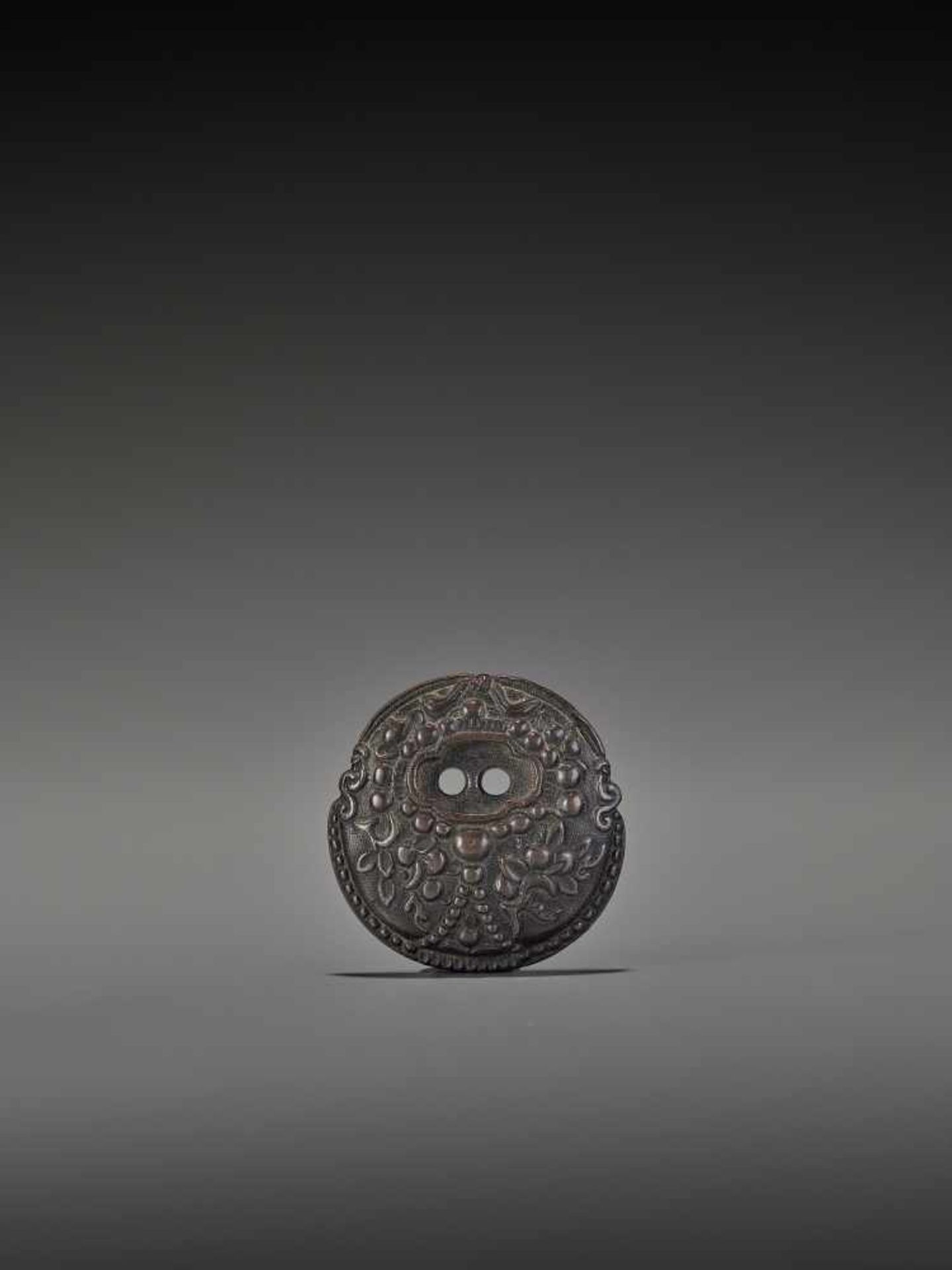 A RARE AND UNUSUAL COPPER BRONZE NETSUKE OF A HIKITE UnsignedJapan, 19th century, Edo period (1615-