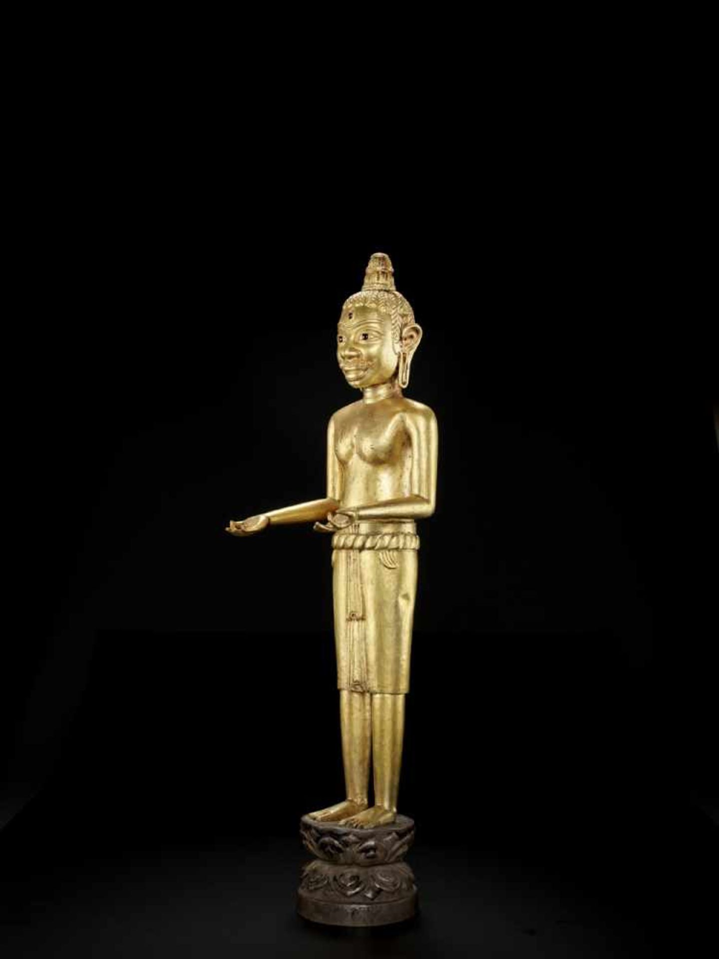 zurückgezogen / withdrawn---A STUNNING VIETNAMESE CHAM STYLE GOLD FIGURE OF SHIVA Vietnam, Cham - Bild 6 aus 10