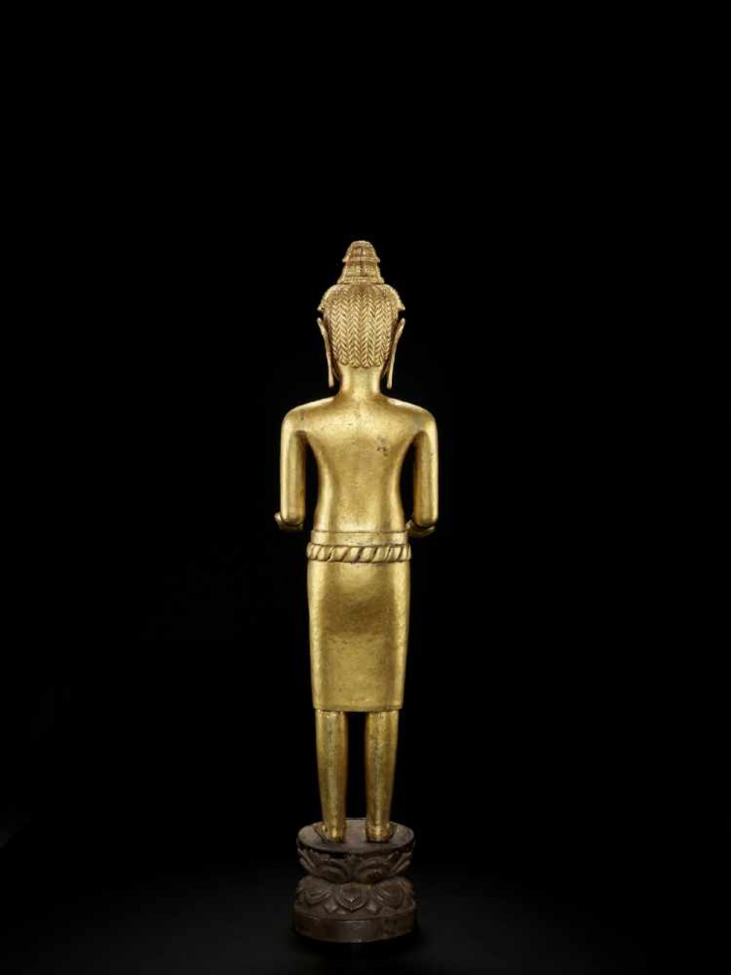 zurückgezogen / withdrawn---A STUNNING VIETNAMESE CHAM STYLE GOLD FIGURE OF SHIVA Vietnam, Cham - Bild 3 aus 10