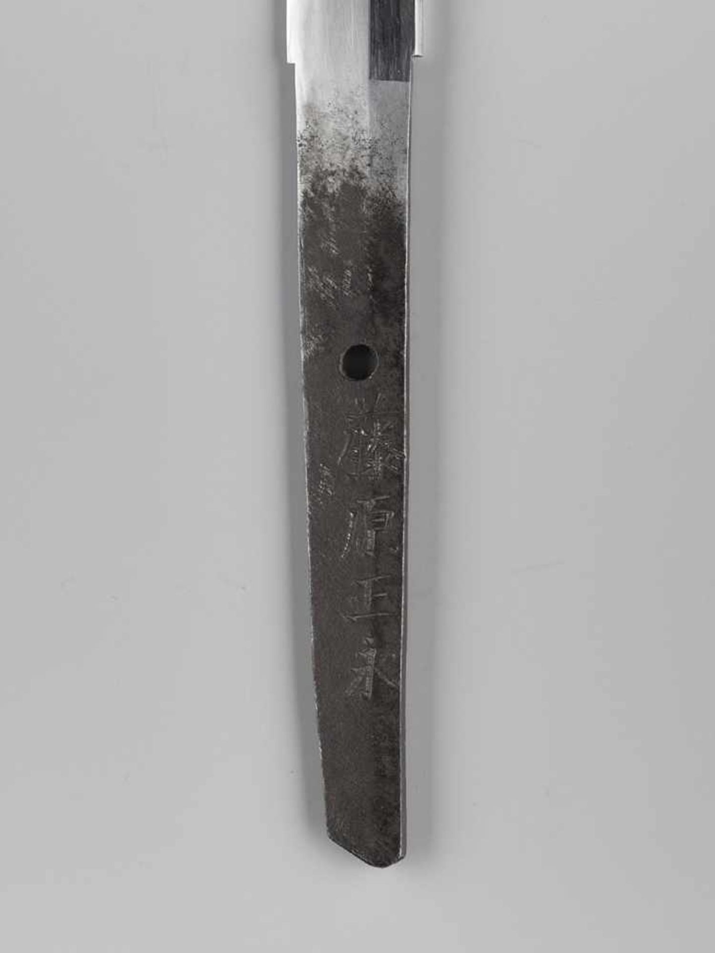 MASANAGA: A WAKIZASHI IN KOSHIRAE By Masanaga, signed Fujiwara MasanagaJapan, mid-Edo period (1615- - Image 8 of 10