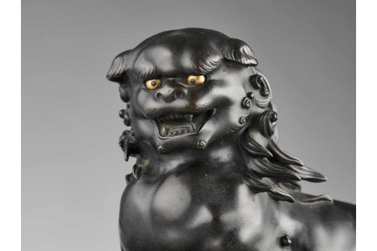 OSEI: A VERY FINE SHISHI BRONZE By Osei, signed OseiJapan, second half of 19th century, late Edo - Image 2 of 12