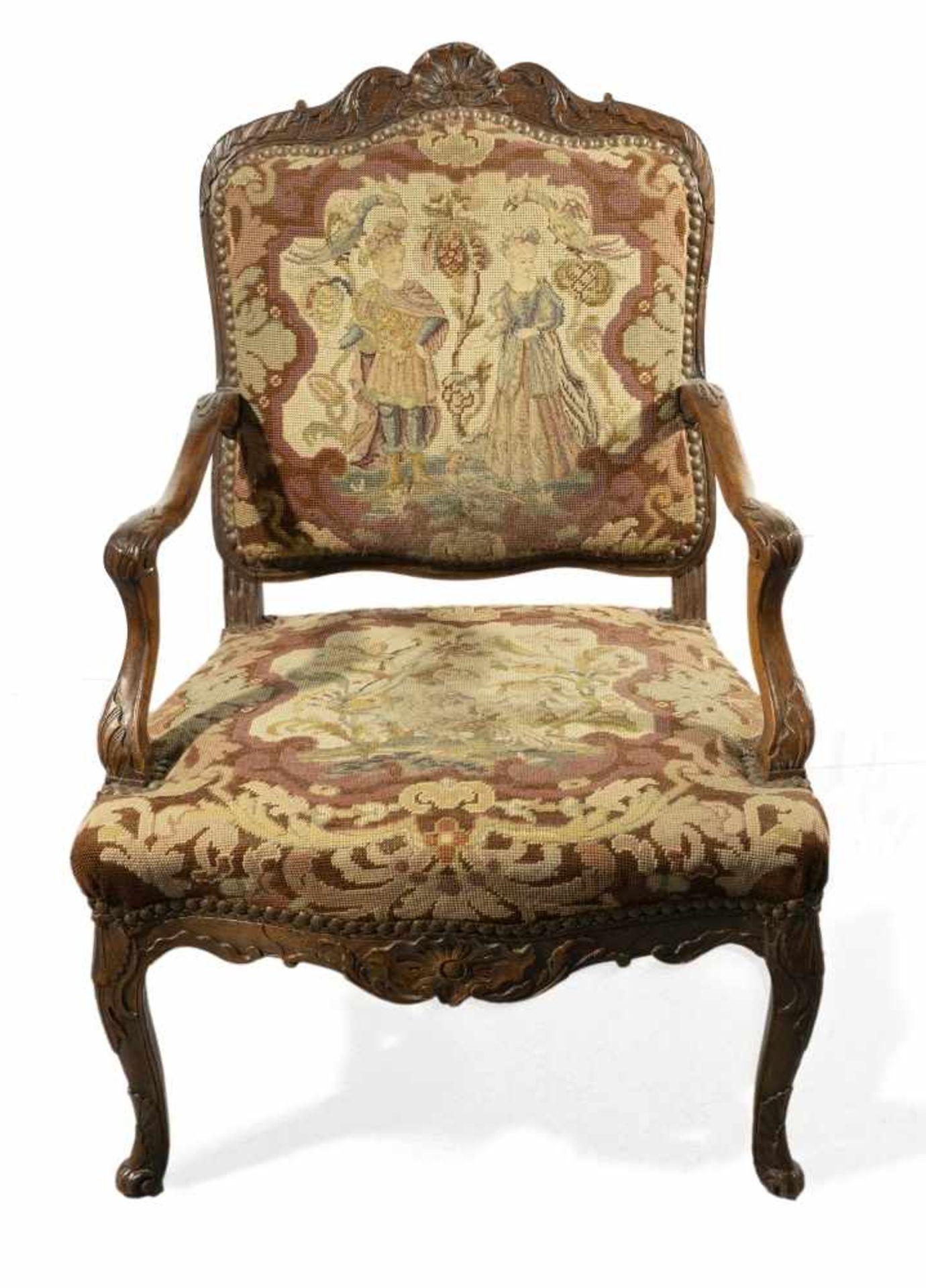 Fauteuil im Stil Louis XVI99 cm hochFauteuil in the style of Louis XVI, 99cm highFauteuil in the