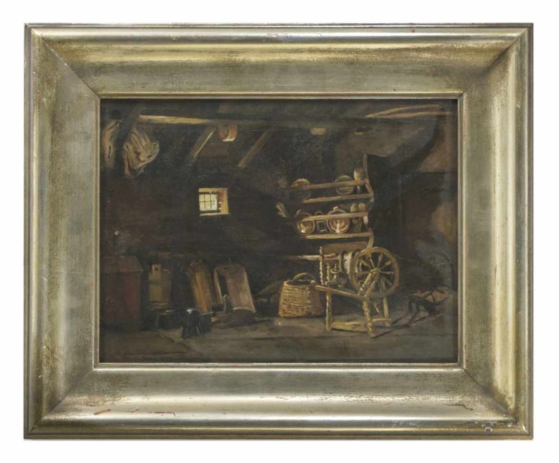 Henrik NORDENBERG (1857-1928), Interior-Scene, Oil on panel, signed lower left and dated - Bild 2 aus 2