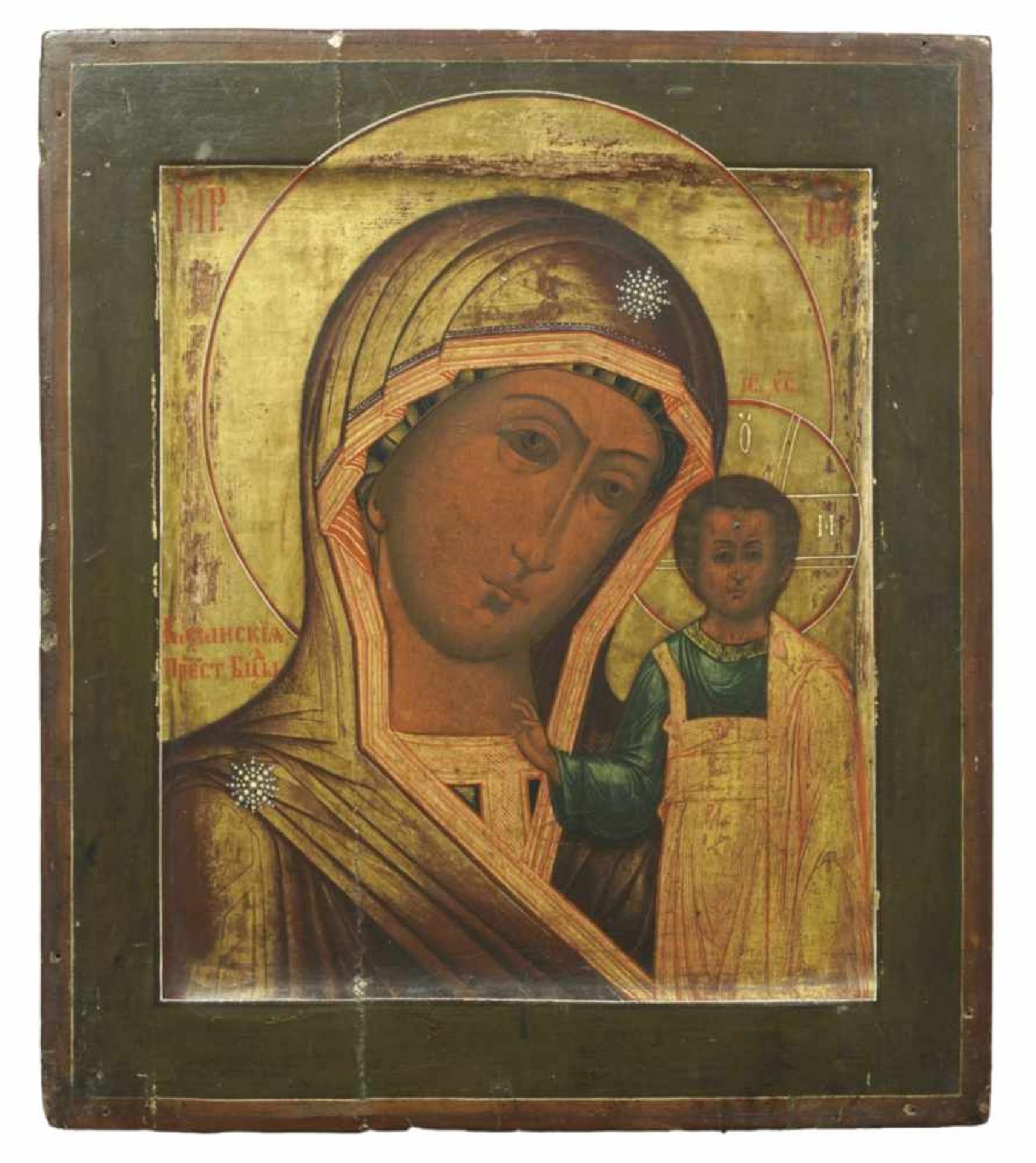 Icon of the Mother of God Kasanskaya, Russia, 1st half of 19th c., 35,5 x 31 cm,