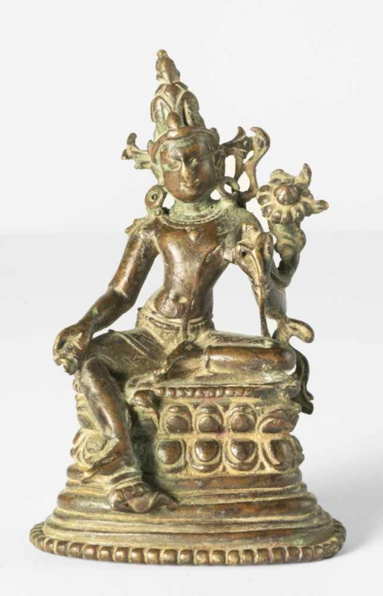 The goddess Sarasvati, Bronze, according to the invoice: North of India, Pala-Period