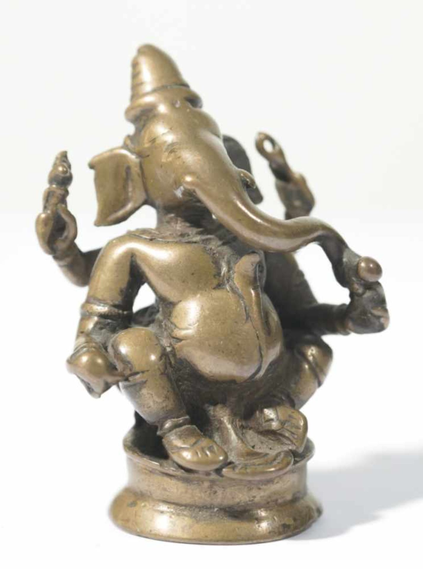 Ganesha, India, Bronze, probably 16th to 18th c., 9,5 cm high, Provenance: Private