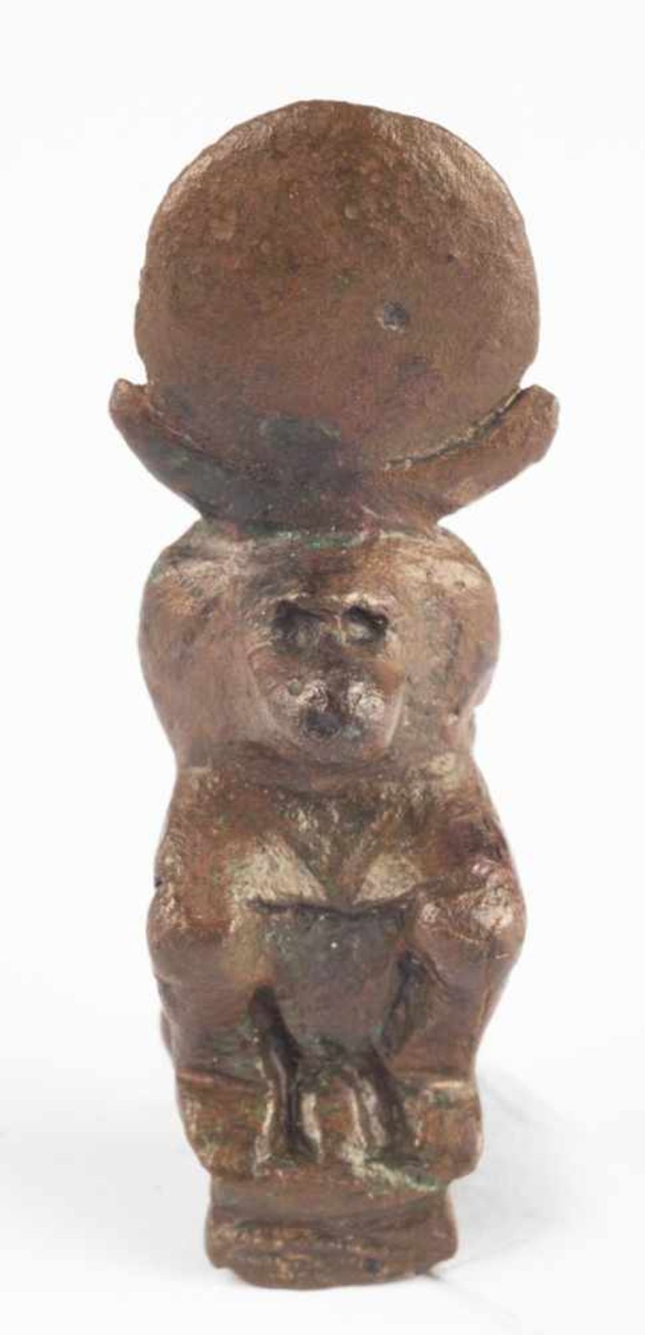 Figure of Thoth in the shape of a sitting baboon with moon disk, Egypt, Late Period