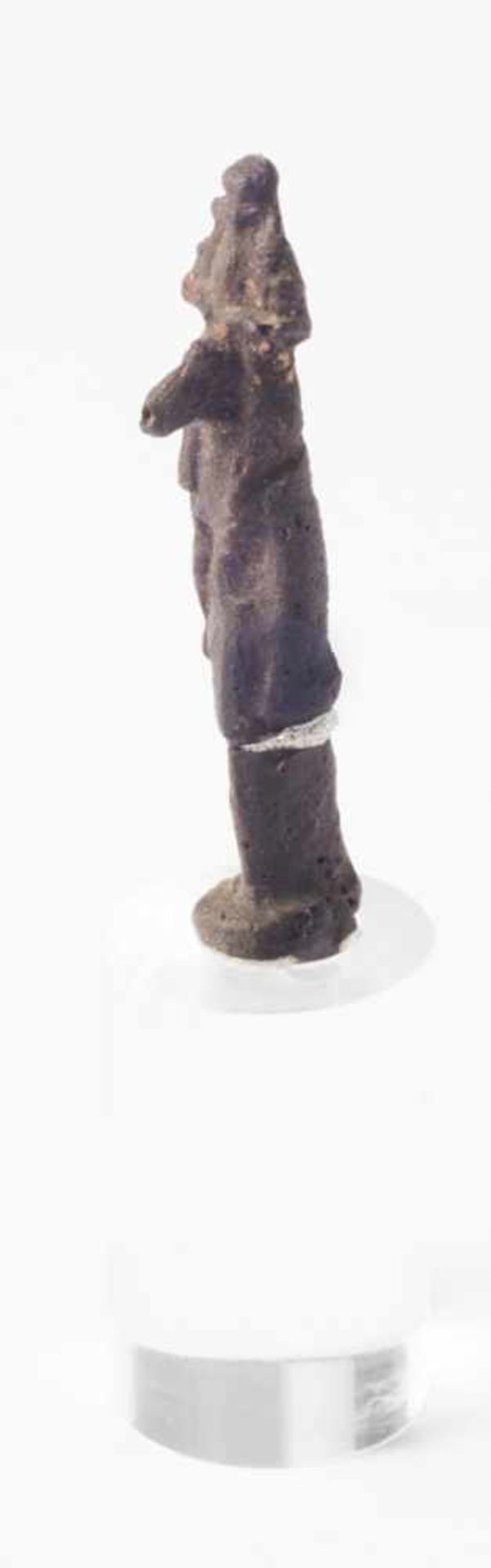 A Statuette of god Khnum, Egypt, probably 4th c. B.C., probably bronze, 4,9 cm high,