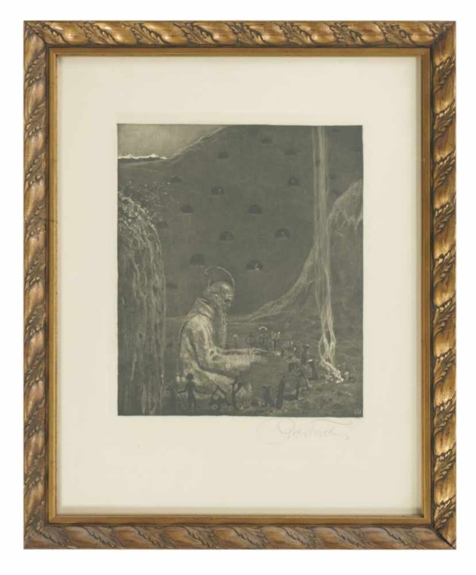 Richard TESCHNER (1879-1948), Demiurge, etching and mezzotint, between 1914 and 1918, - Bild 2 aus 2