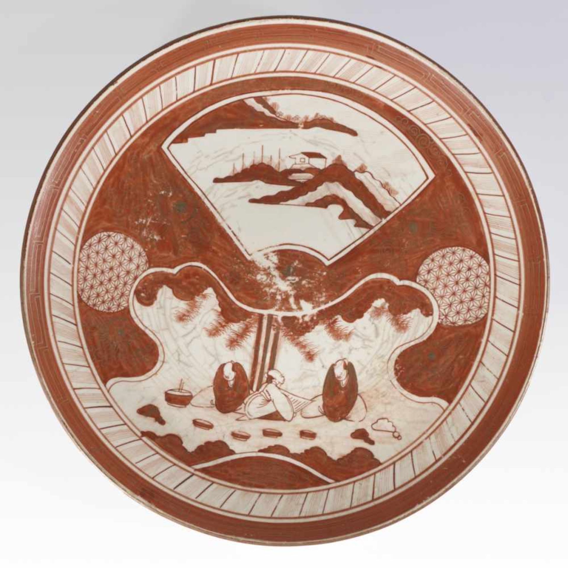 A Japanese Arita Porcelain-Plate, end of 19th c., diameter: 30 cm