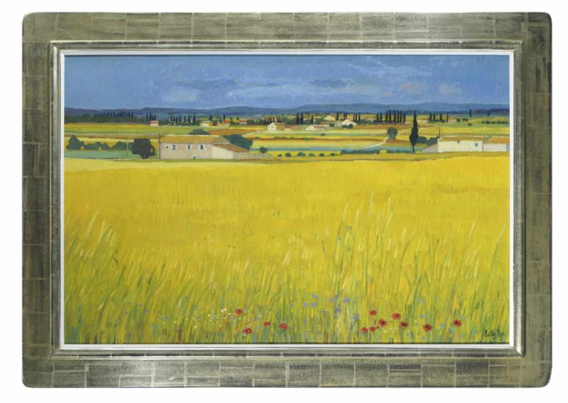 Kathy Thyss (1936), Summer Landscape, oil on canvas, 65 x 100 cm, frame: 85 x 119 cm - Bild 2 aus 2