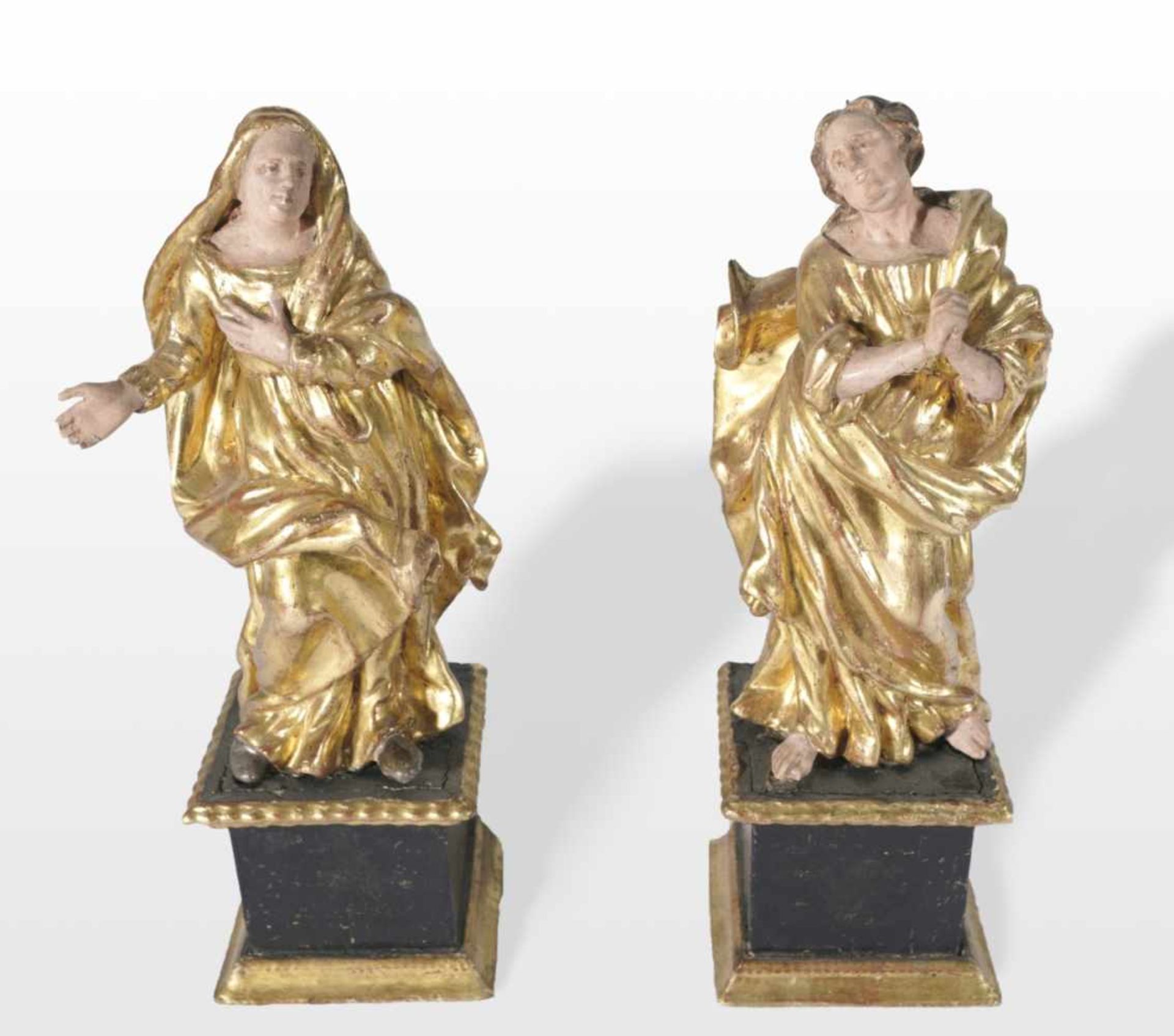 St. Mary and St. John as Assistant Figures, Baroque, wood carvings, probably end of 18th