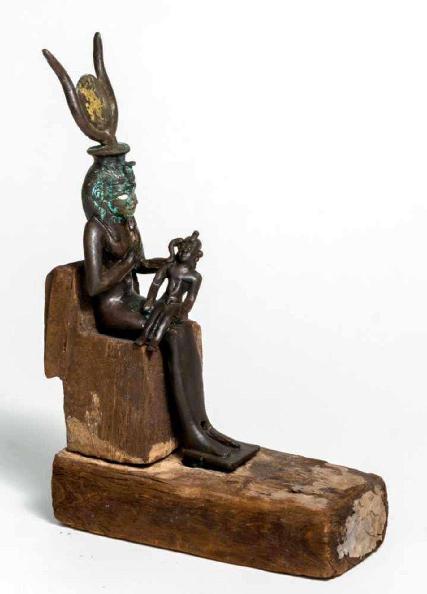 The Goddess Isis with Horus the Child, Egypt, Late period, around 600 B.C.,