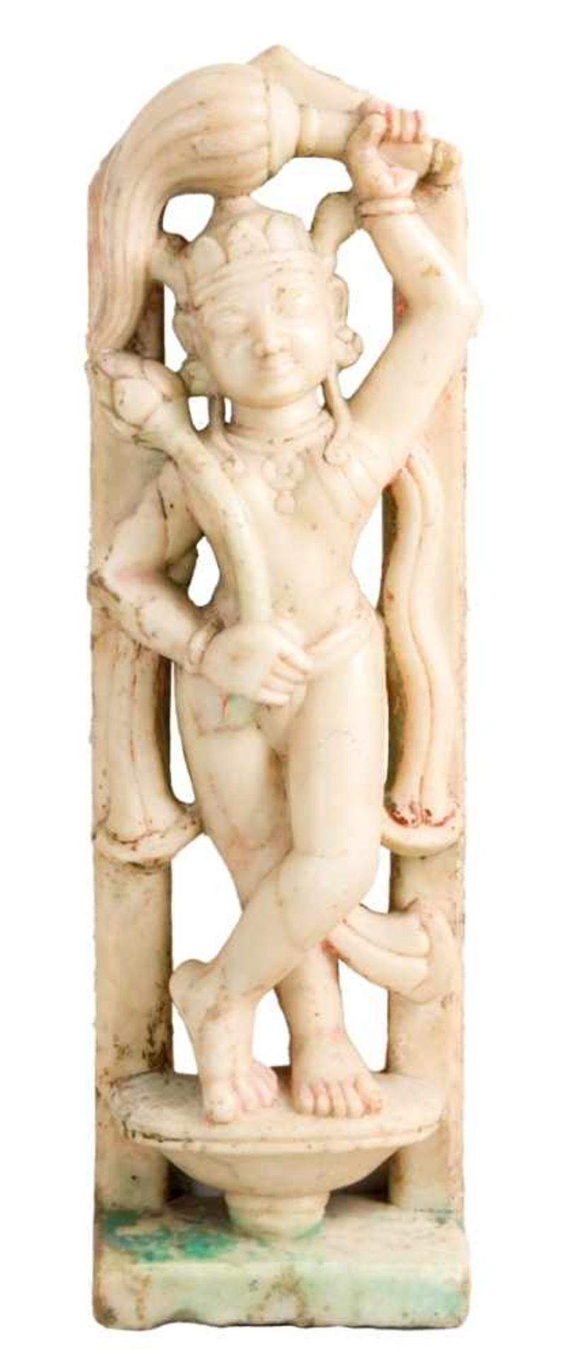 Very large sculpture of Khrishna, India, Gujarat, probably 17th c., marble, 85 cm high,