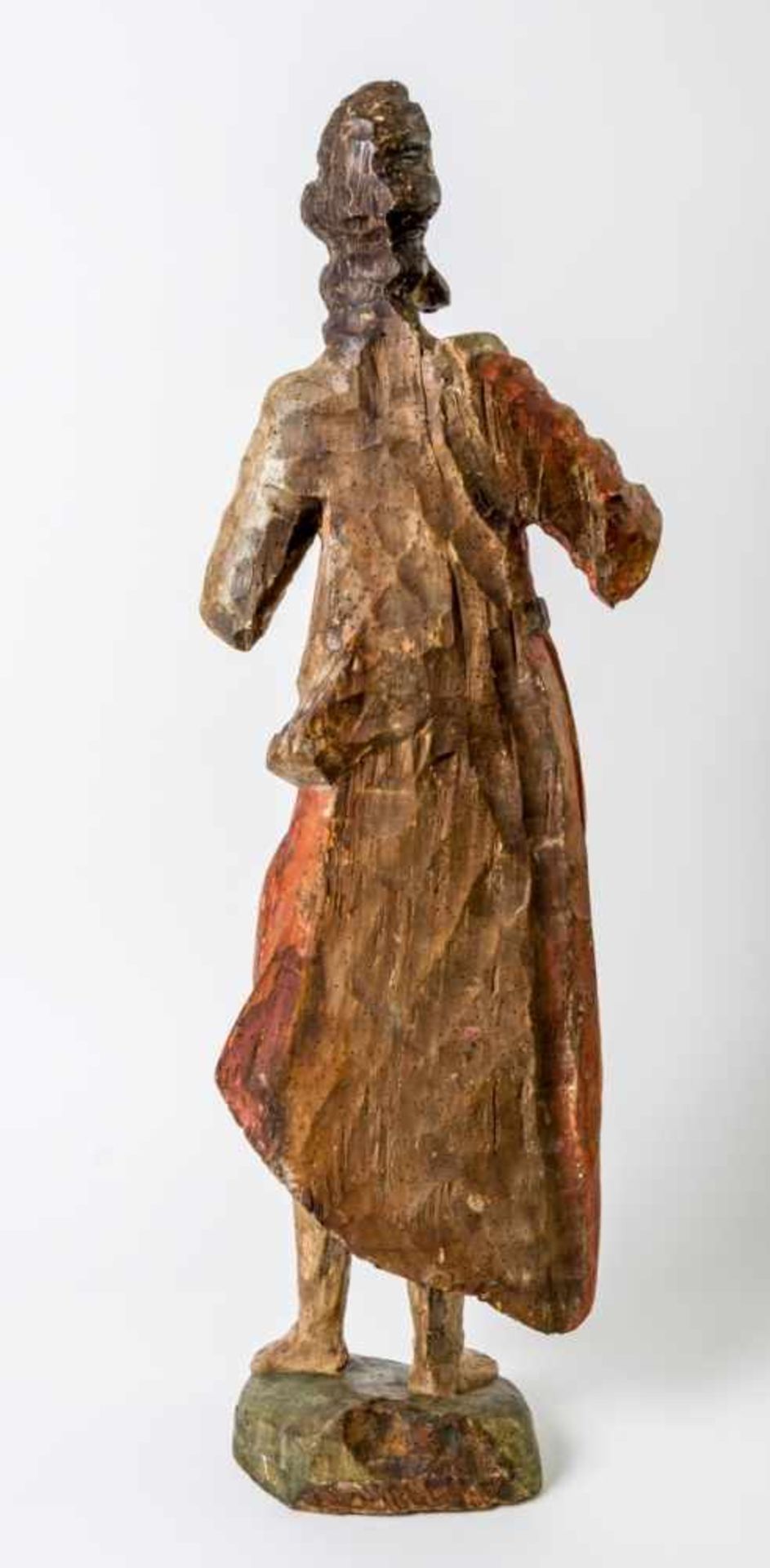 Very large sculpture of St. John the Baptist, Franconia, baroque woodcarving, 18thcentury, Height: - Bild 2 aus 3