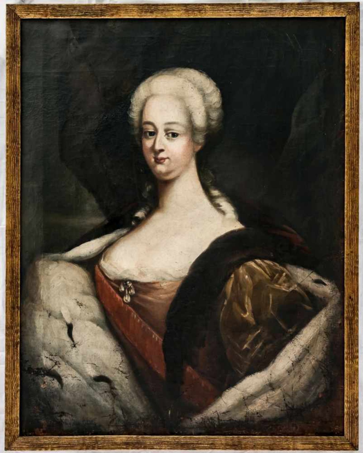 Maria Theresa of Austria (1717-1780), Austria / Hungary, oil on canvas, probably thecircle of the - Bild 2 aus 3