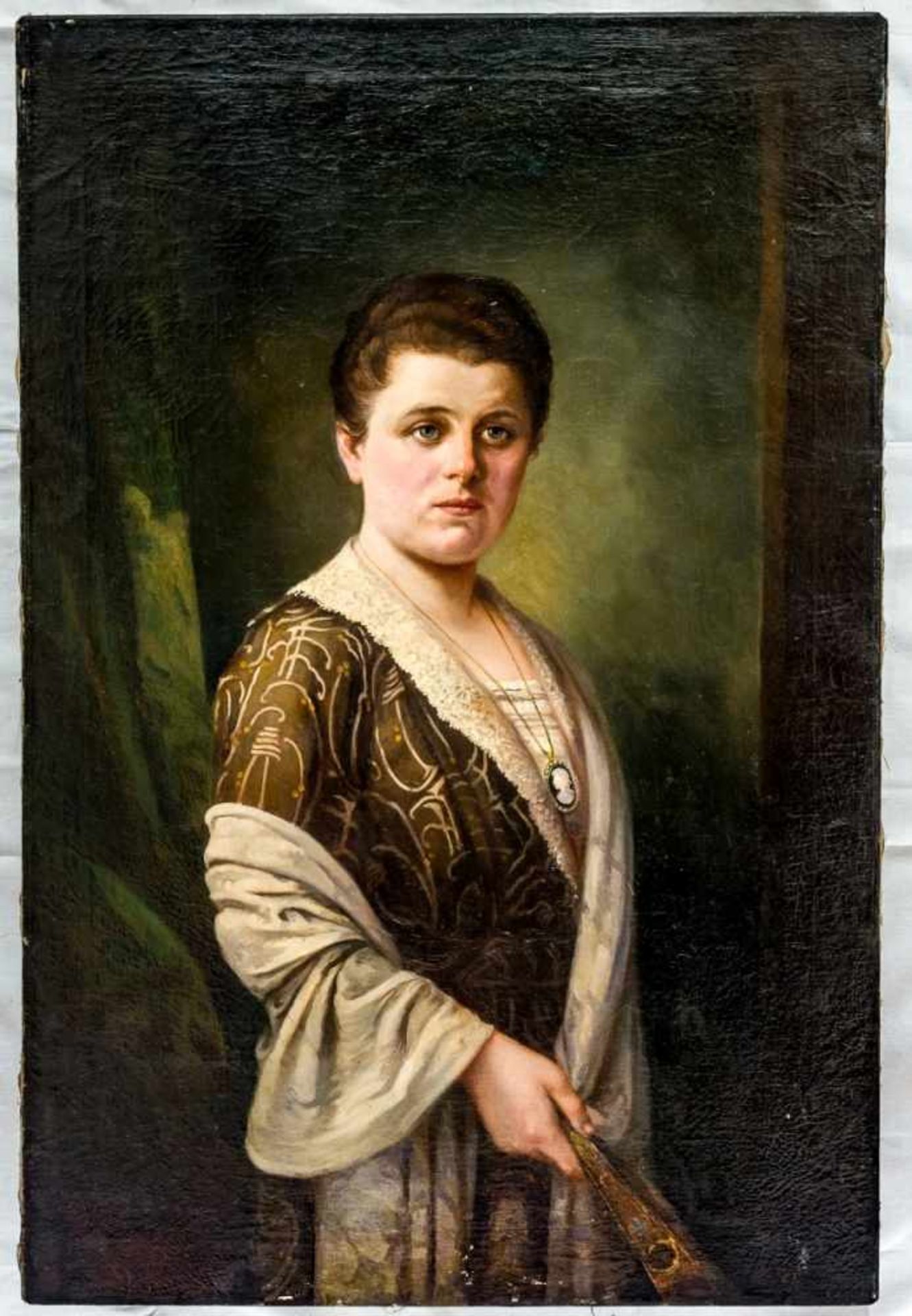 Portrait of a Lady, Russia (?), oil on canvas, 19th century, 91 x 61 cmPortrait einer Dame