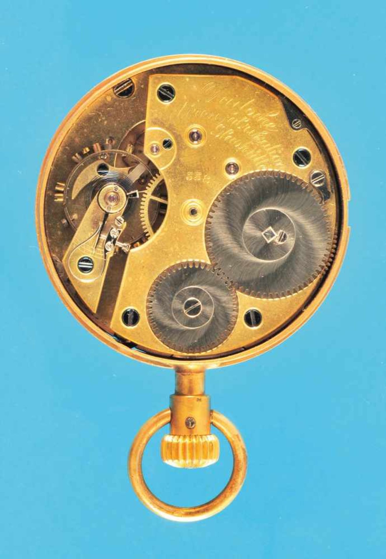 Taschenuhrwerk, Deutsche Uhrenfabrikation Glashütte i.Sa., A. Lange & Söhne, Nr. 55811, - Bild 2 aus 2