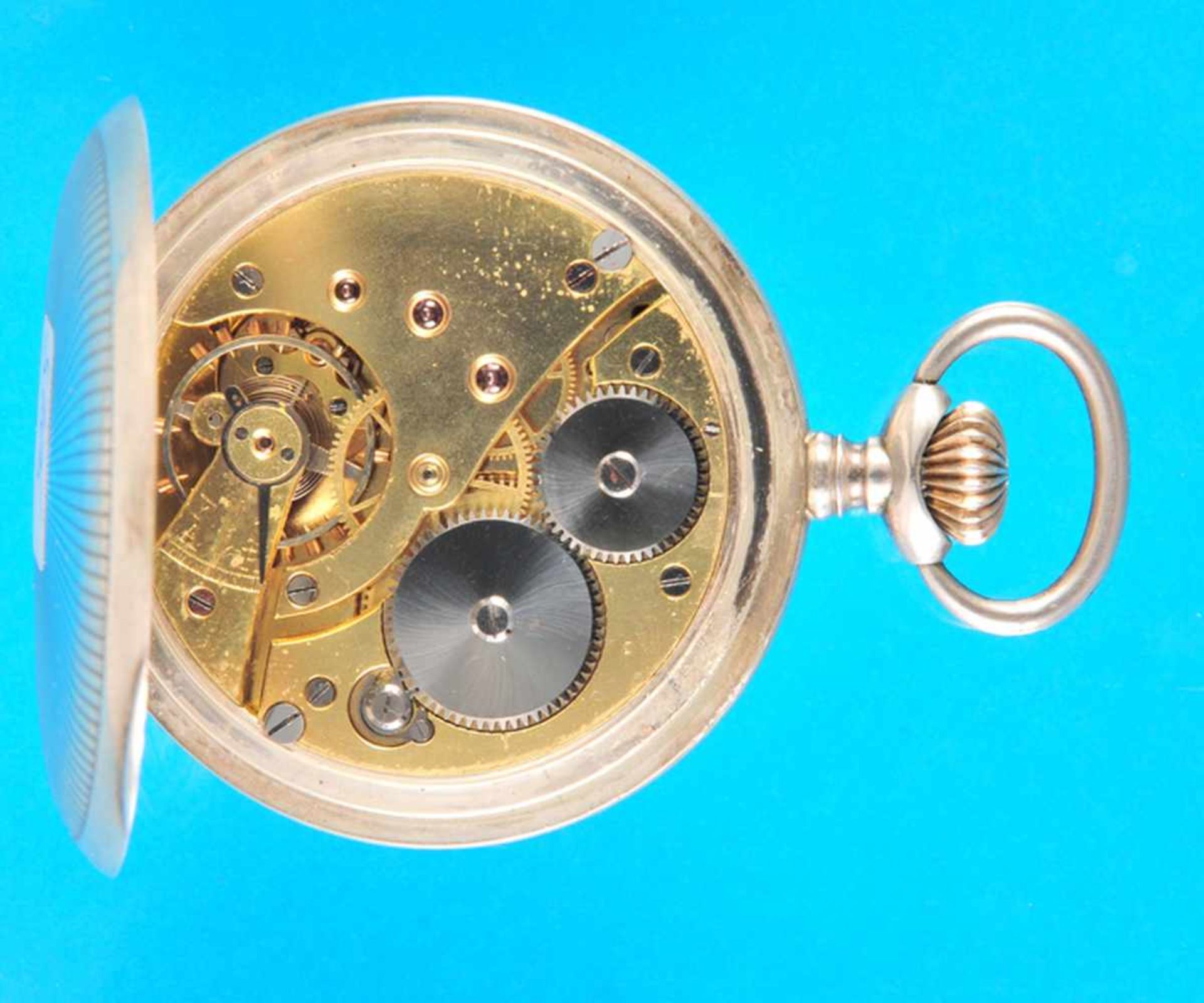 Silver pocket watch with hunting case, Tavannes Watch Co.Silbertaschenuhr mit Sprungdeckel, Tavannes - Bild 2 aus 3