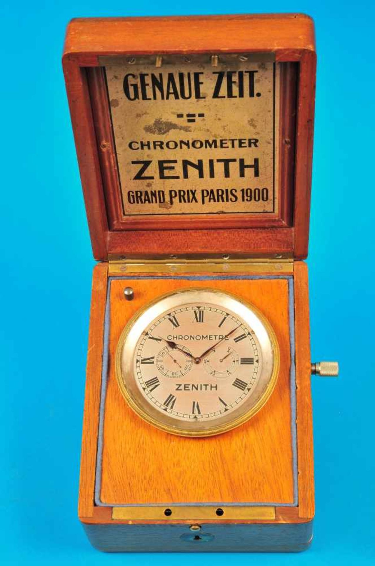 Cabin clock Zenith Chronometre "Genau Zeit"Borduhr Zenith Chronometre „Genau Zeit“ mit 40- Stunden-