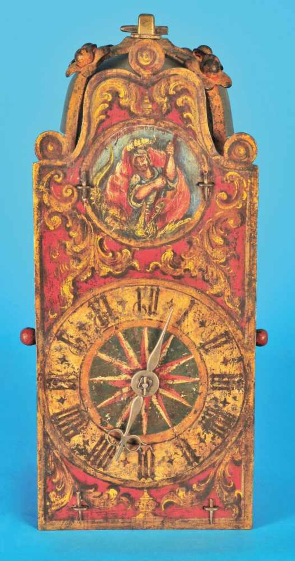 Late gothic ironwheel clock in very good original condition with hour-strike on bellSpätgotische,